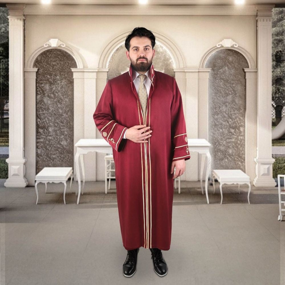 Nikah Memuru Cübbesi Bordo