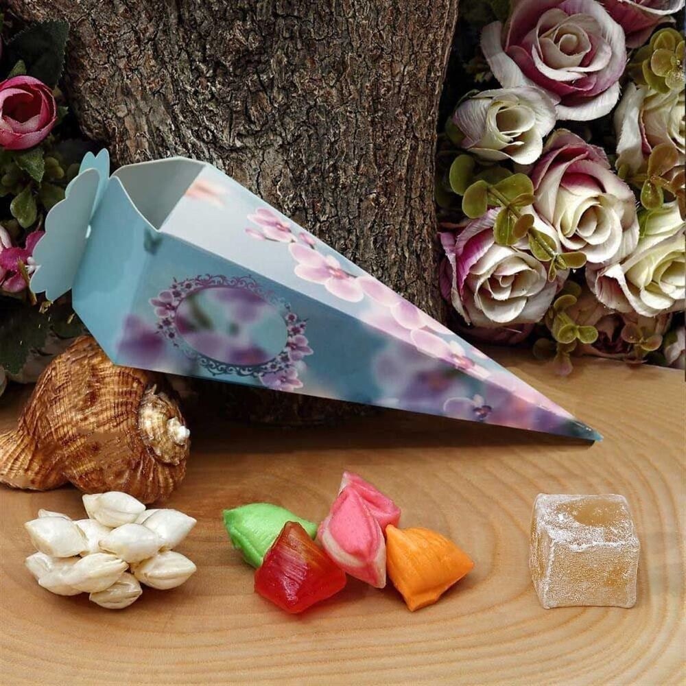 Nişan Söz Mevlüt Şekeri Mevlid Şekeri, Sade Lokumlu Kardelen (50-60gr) 12 cm