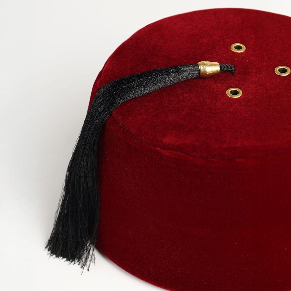 Osmanlı Fes Püsküllü-Bordo