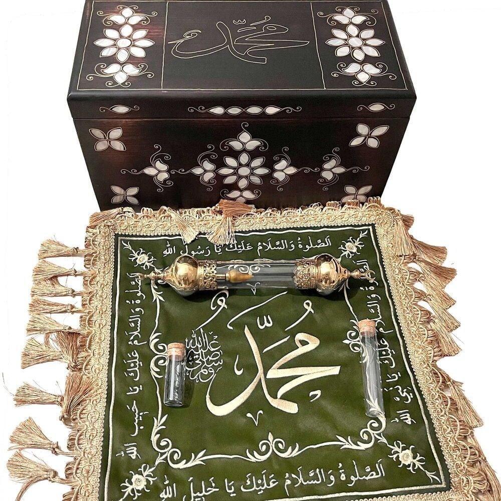 Sakal-ı Şerif Örtüsü Puşide Haki Yeşil ( 36x36cm ) 145 gr