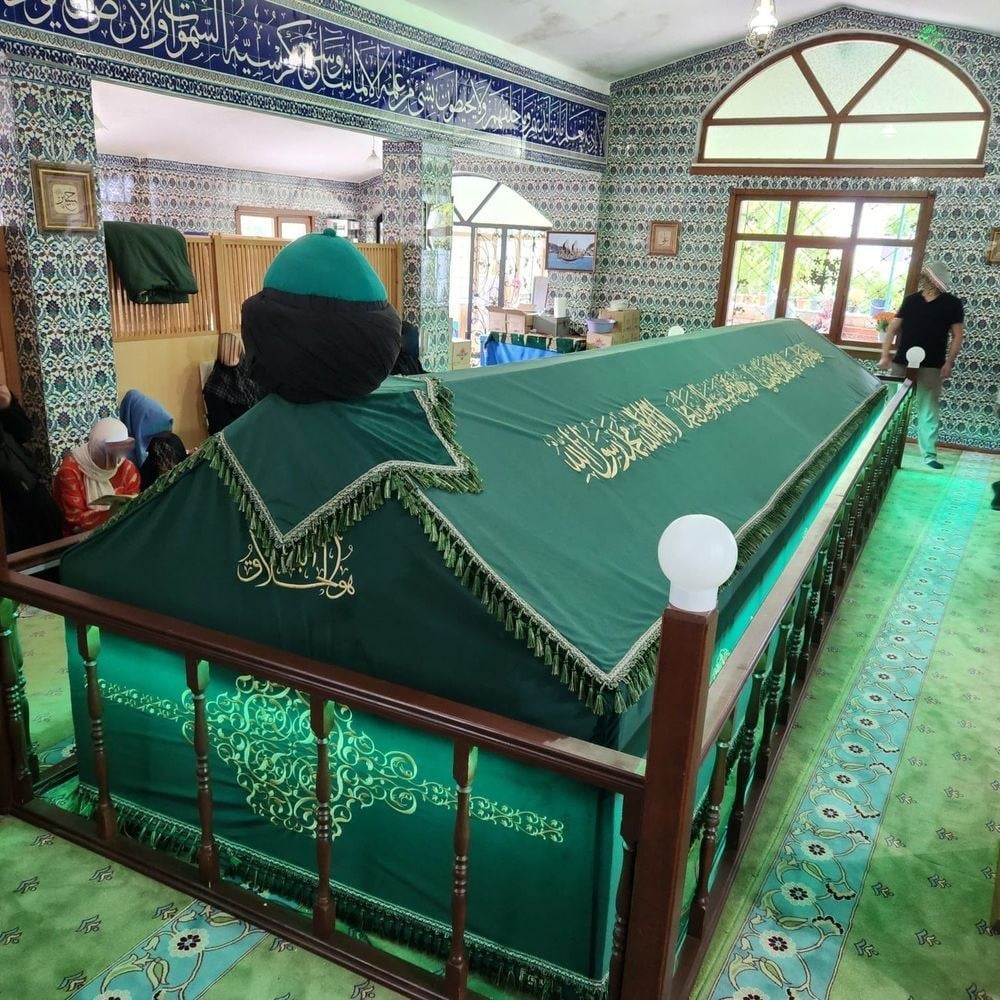 Sanduka Türbe Tabut Örtüsü & Puşide Bordo ( Özel Ölçü Yapılmaktadır.) Kırklar Türbesi 7 Mt