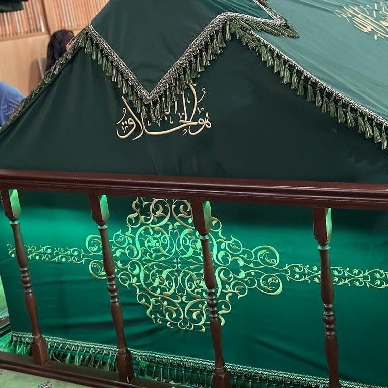 Sanduka Türbe Tabut Örtüsü & Puşide Bordo ( Özel Ölçü Yapılmaktadır.) Kırklar Türbesi 7 Mt