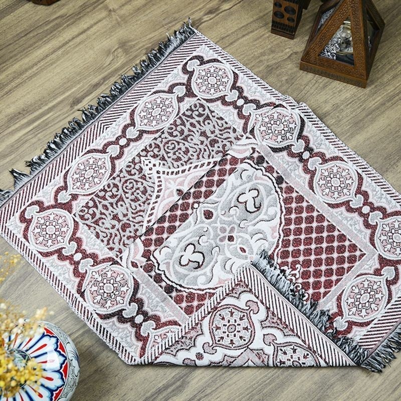 Seccade Süper Simli Broker Bordo 68x110 cm - 170 gr