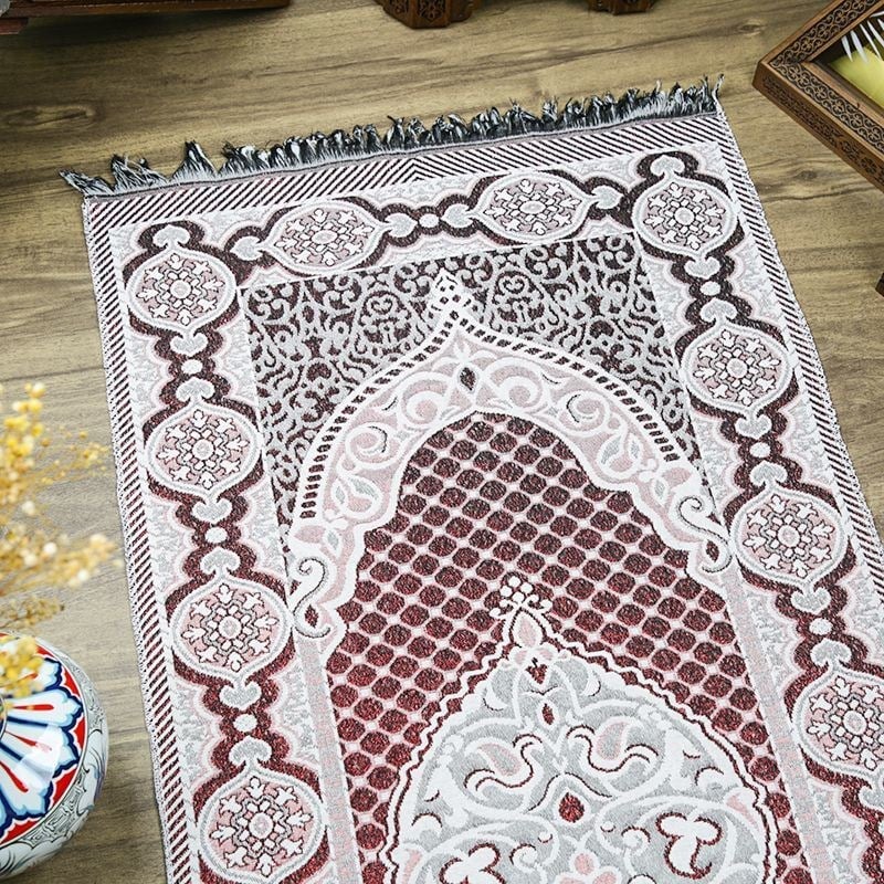 Seccade Süper Simli Broker Bordo 68x110 cm - 170 gr