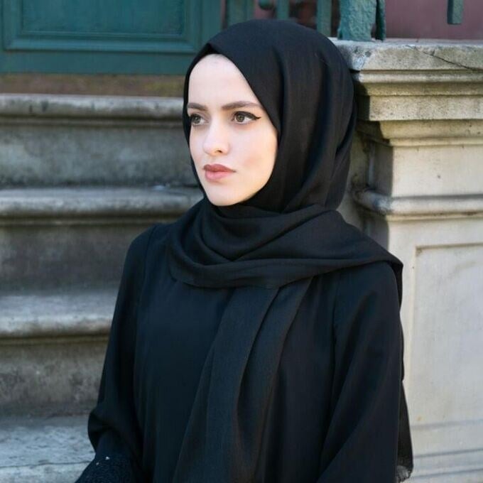 Siyah Pamuklu Şal