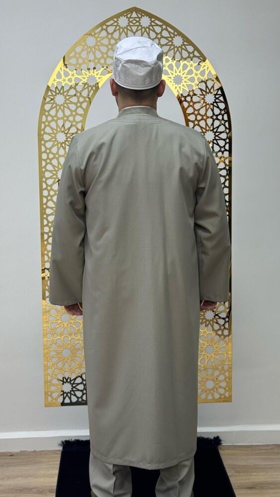 Sufi Cübbe Şalvar Takımı Taş Rengi