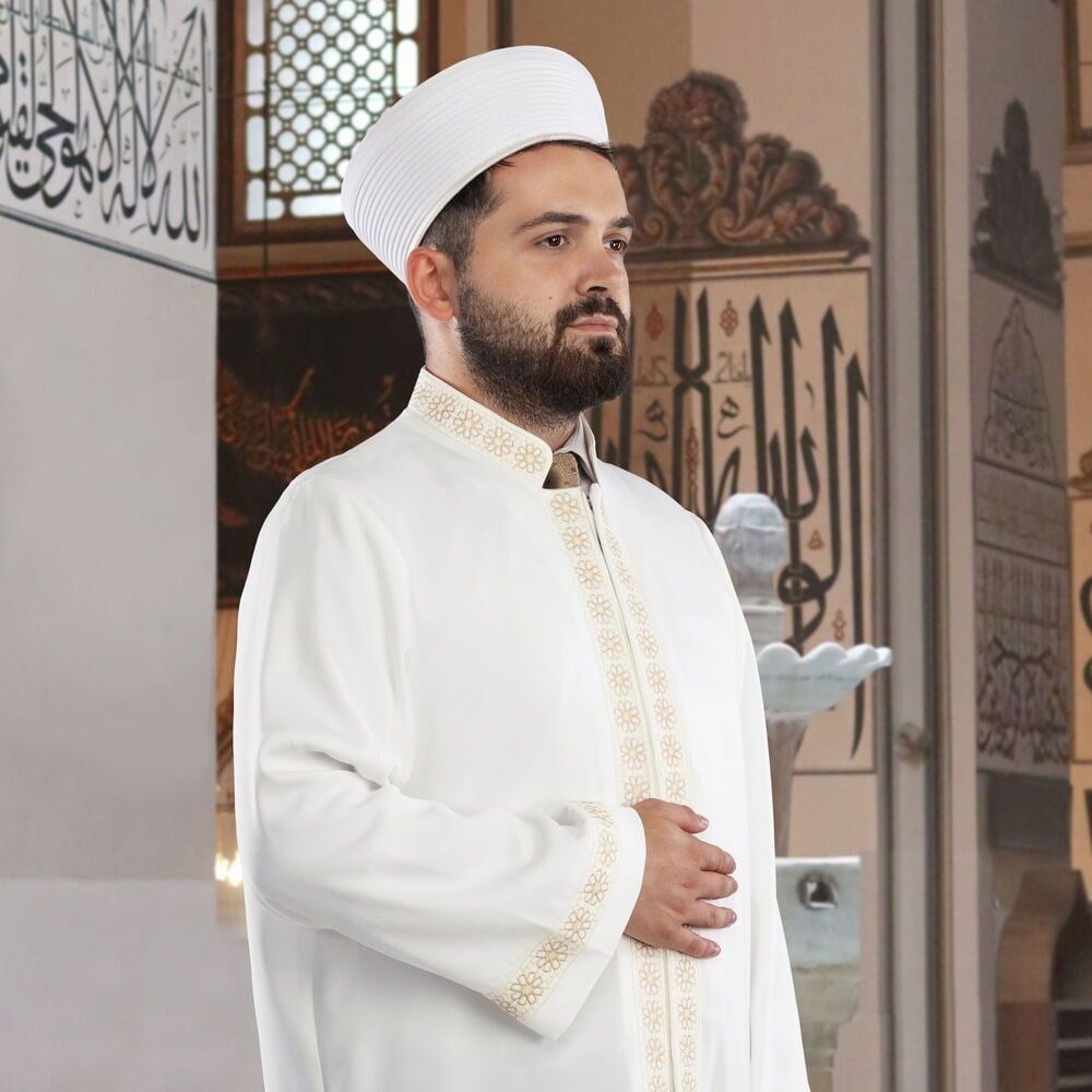 Takva İmam Cübbesi Beyaz