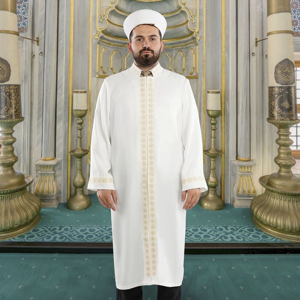 Takva İmam Cübbesi Beyaz