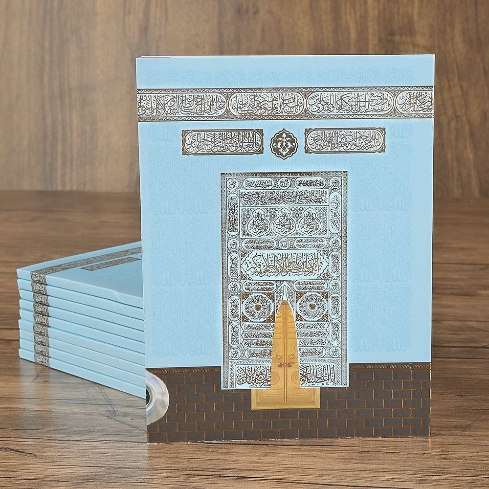 Yasin Kitabı 10 Adet Çanta Boy(12x16 80 Sayfa) İsme Özel Etiket Hediyeli-Mavi