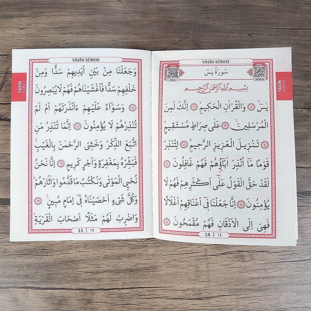 Yasin Kitabı 10 Adet Çanta Boy(12x16 80 Sayfa) İsme Özel Etiketli Mevlüt İçin-Gold
