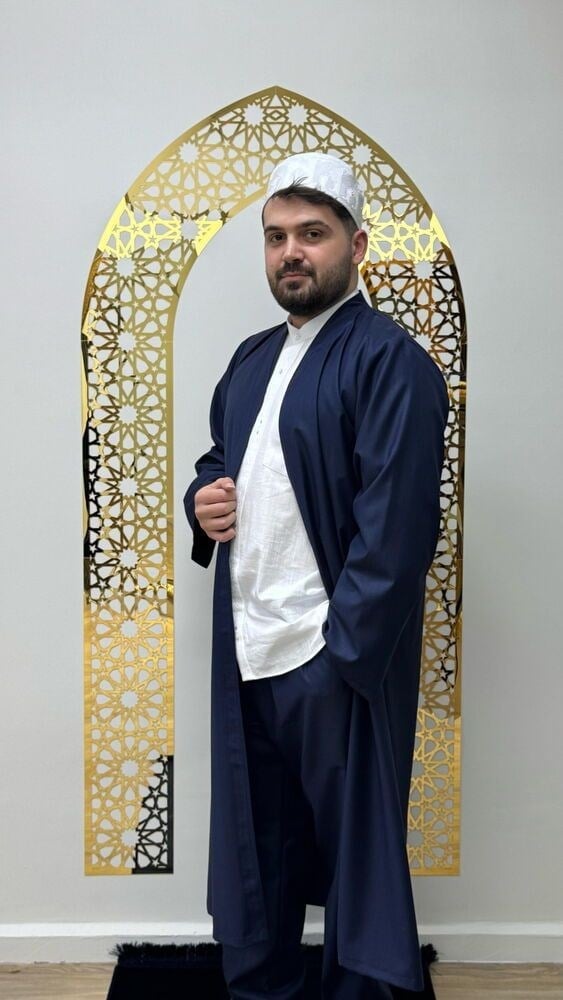 Yunus Emre Cübbe Şalvar Takımı Lacivert