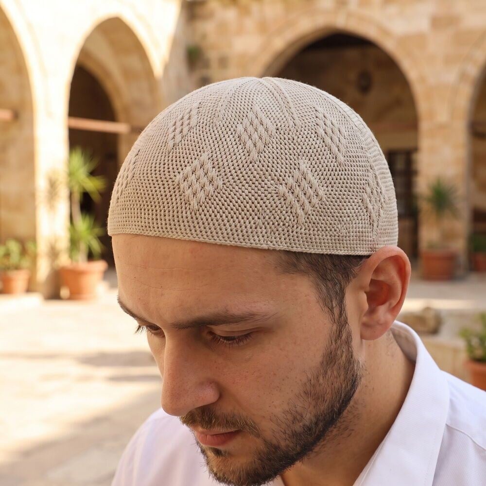 Zümrüt Buhara Lüks Takke El Örgüsü - Bej