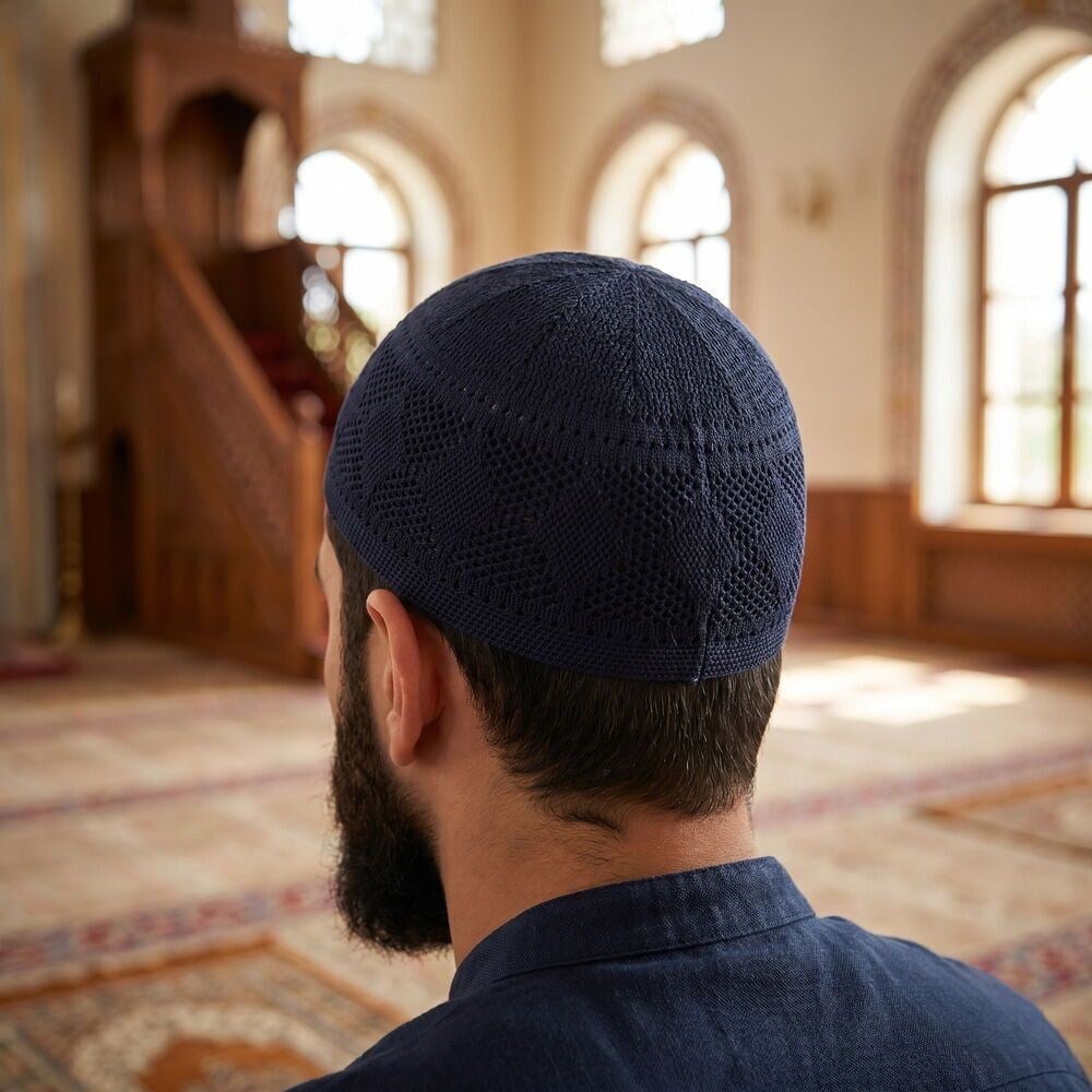 Zümrüt Lüks Takke El Örgüsü - Lacivert