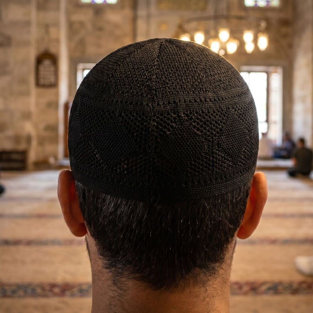 Zümrüt Lüks Takke El Örgüsü - Siyah