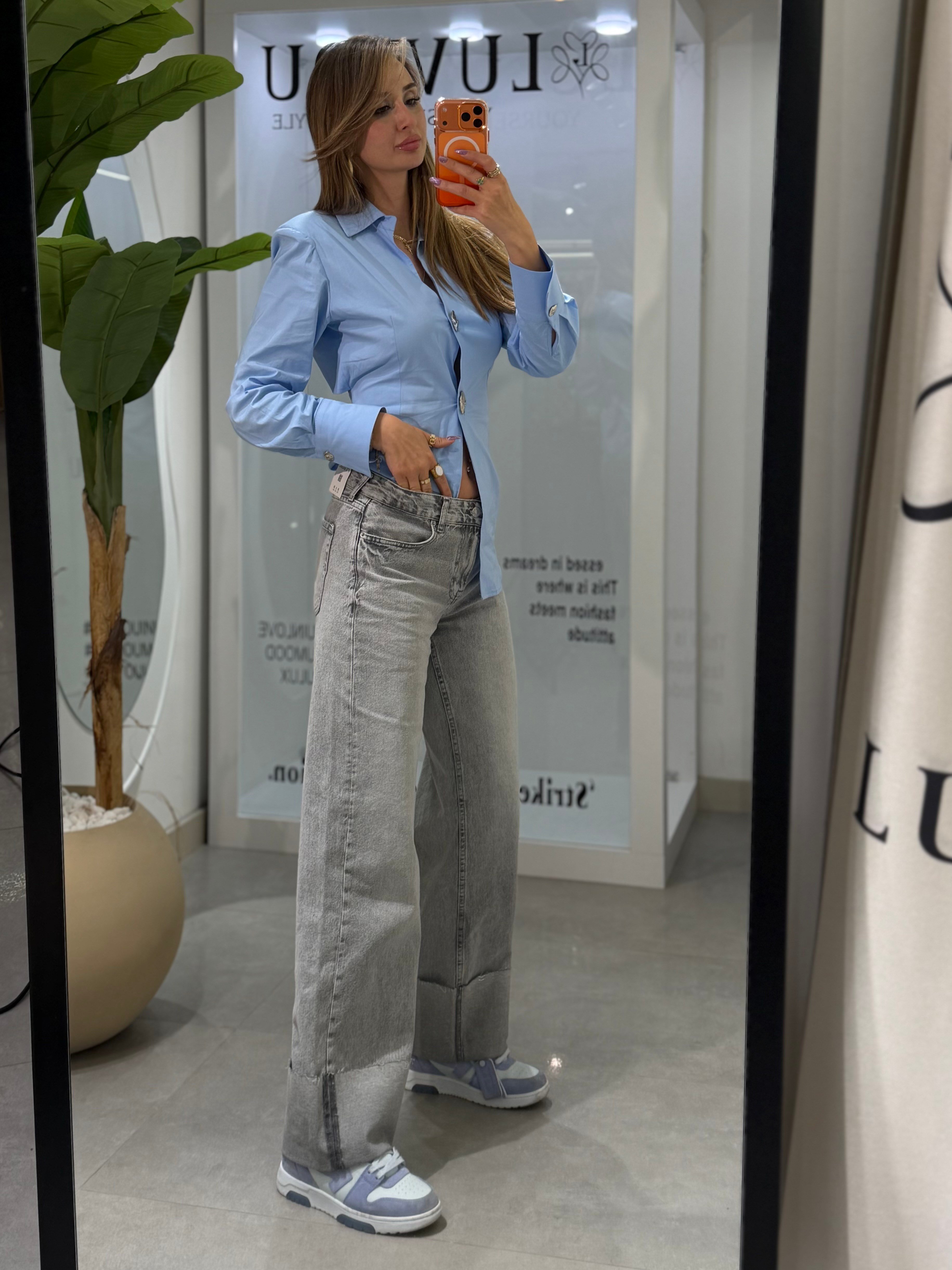 Dolly Duble Paça Jean Gri