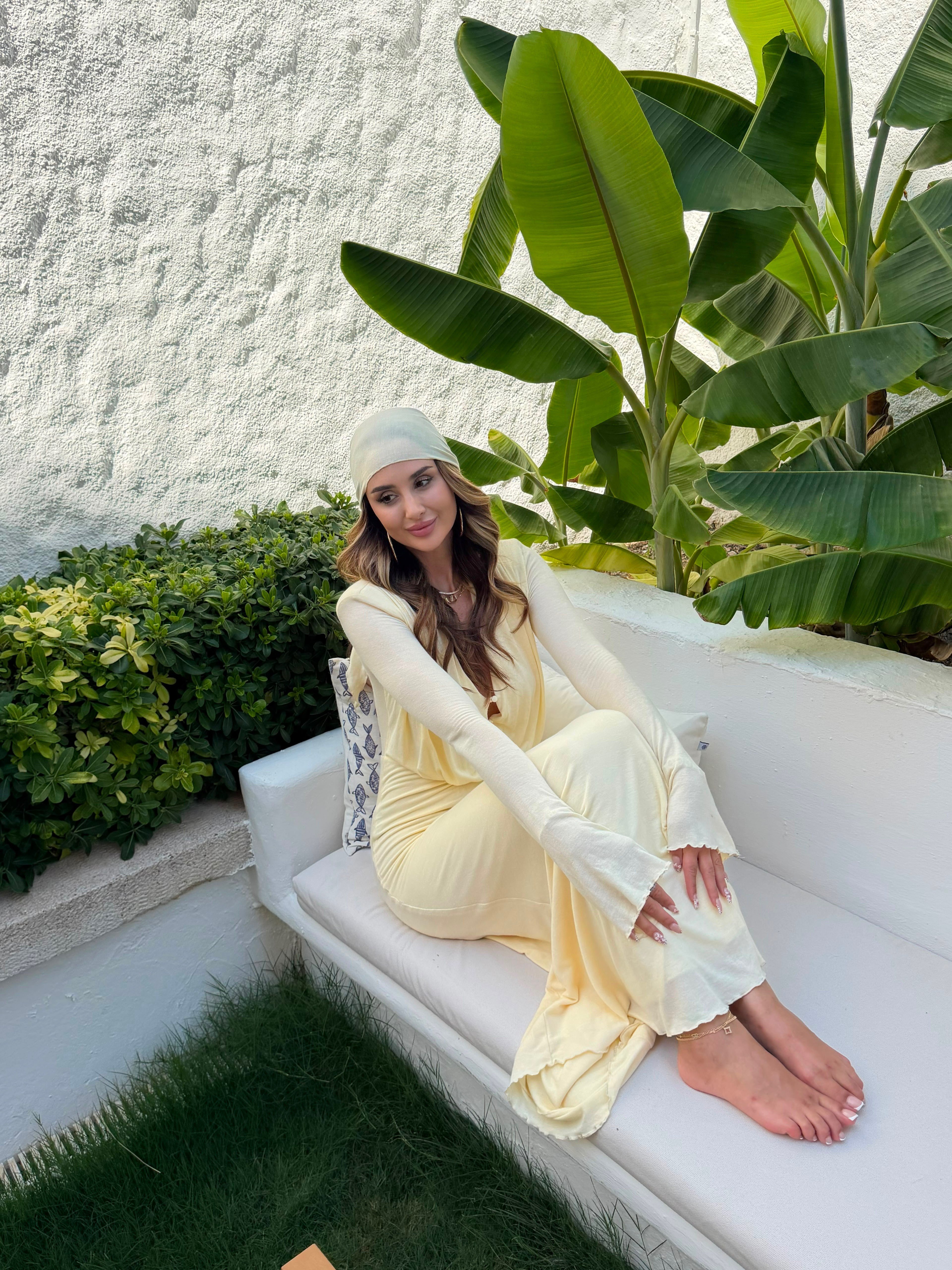 Glara Bandanalı Beachwear Elbise 