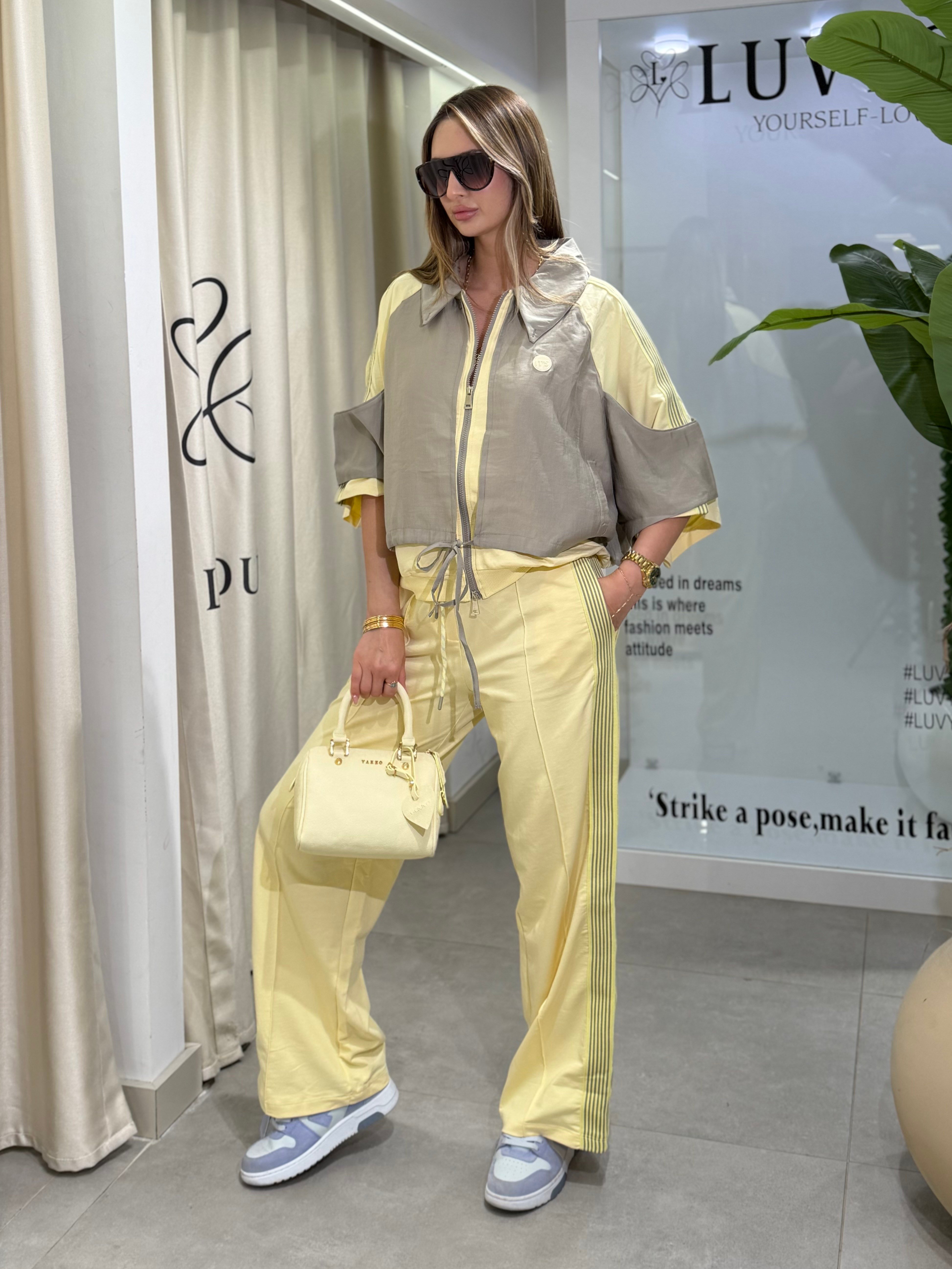Isabel Tasarım Model Eşofman Takımı Sarı