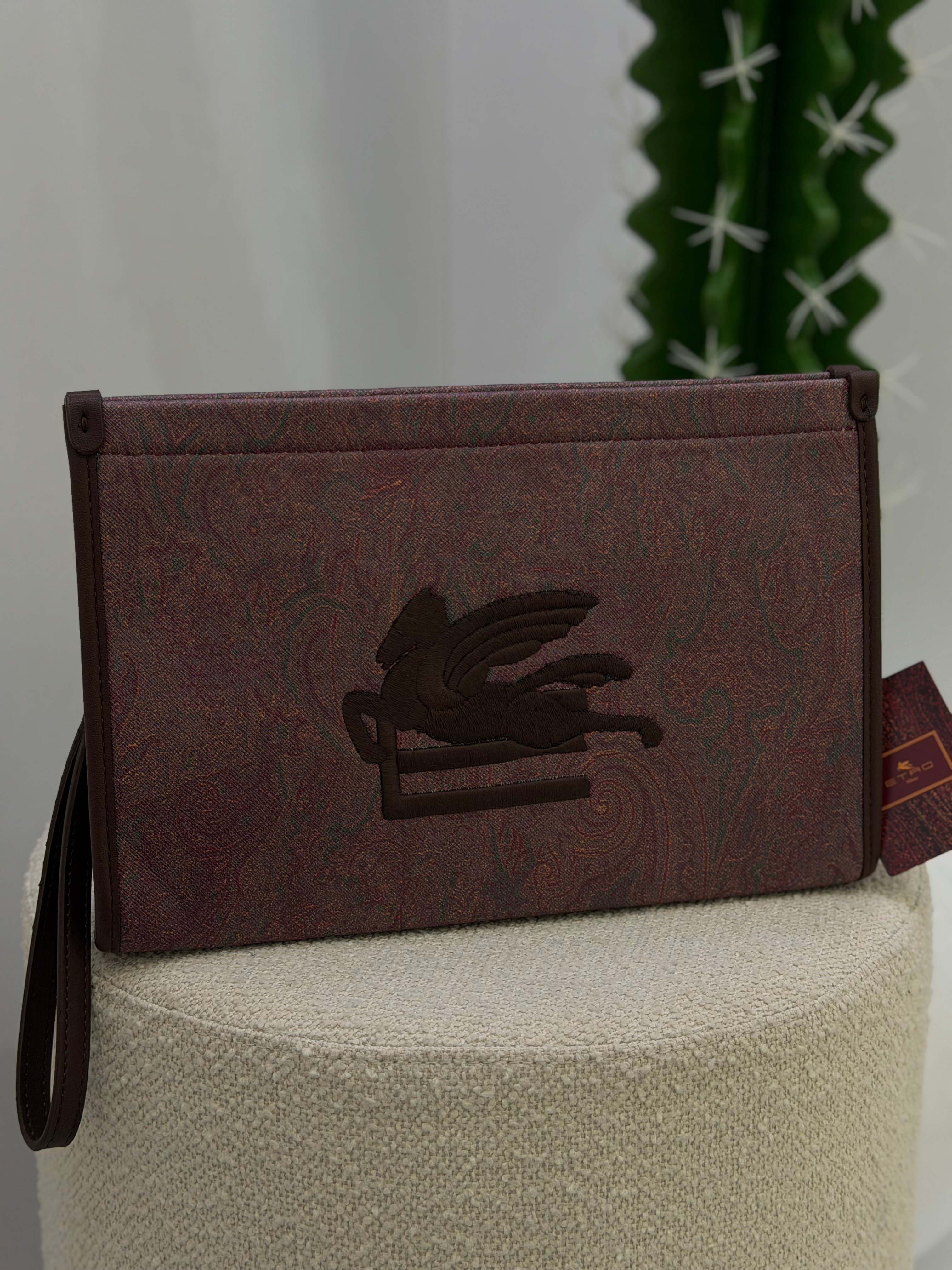 İthal Orj Marka Clutch Çanta Bordo