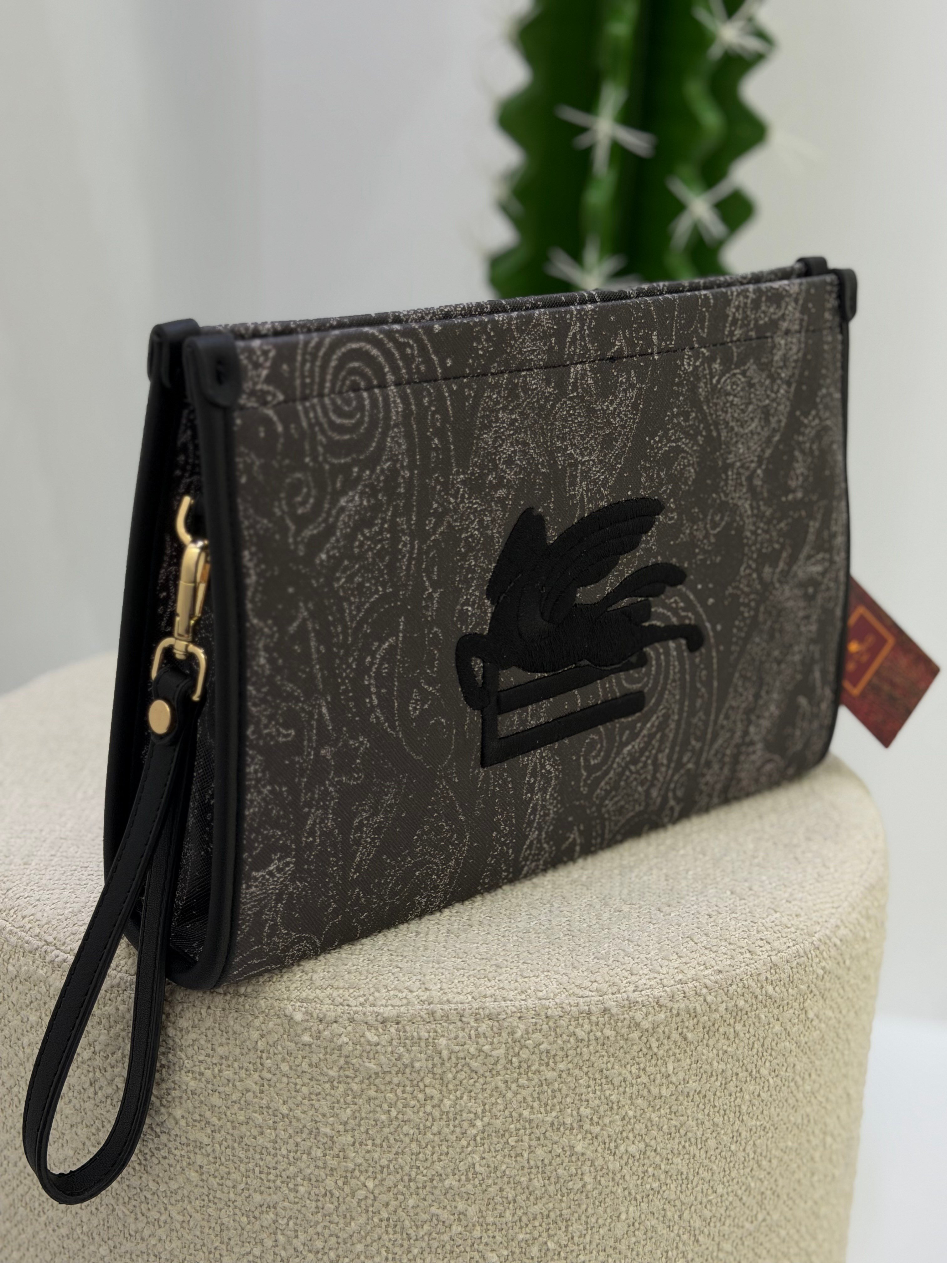 İthal Orj Marka Clutch Çanta Siyah