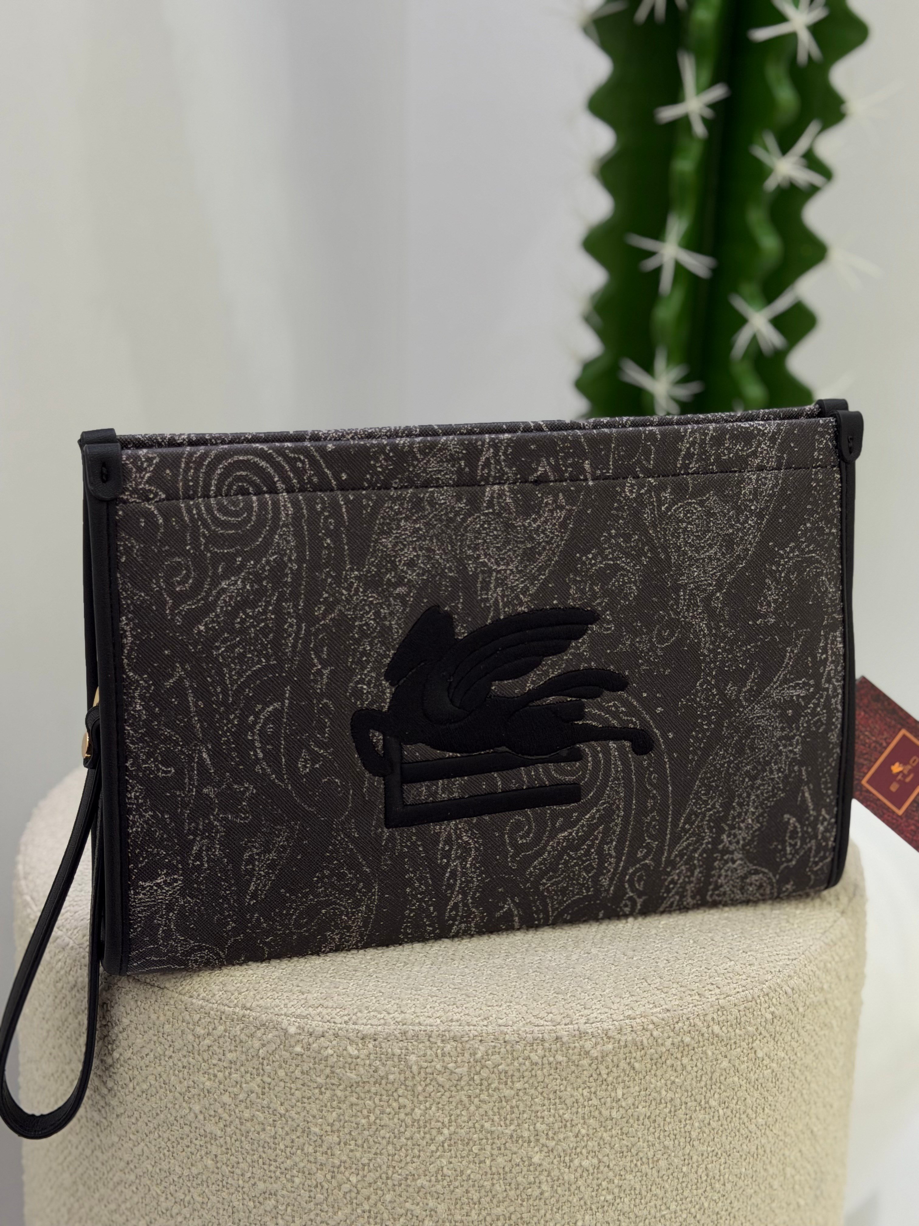 İthal Orj Marka Clutch Çanta Siyah