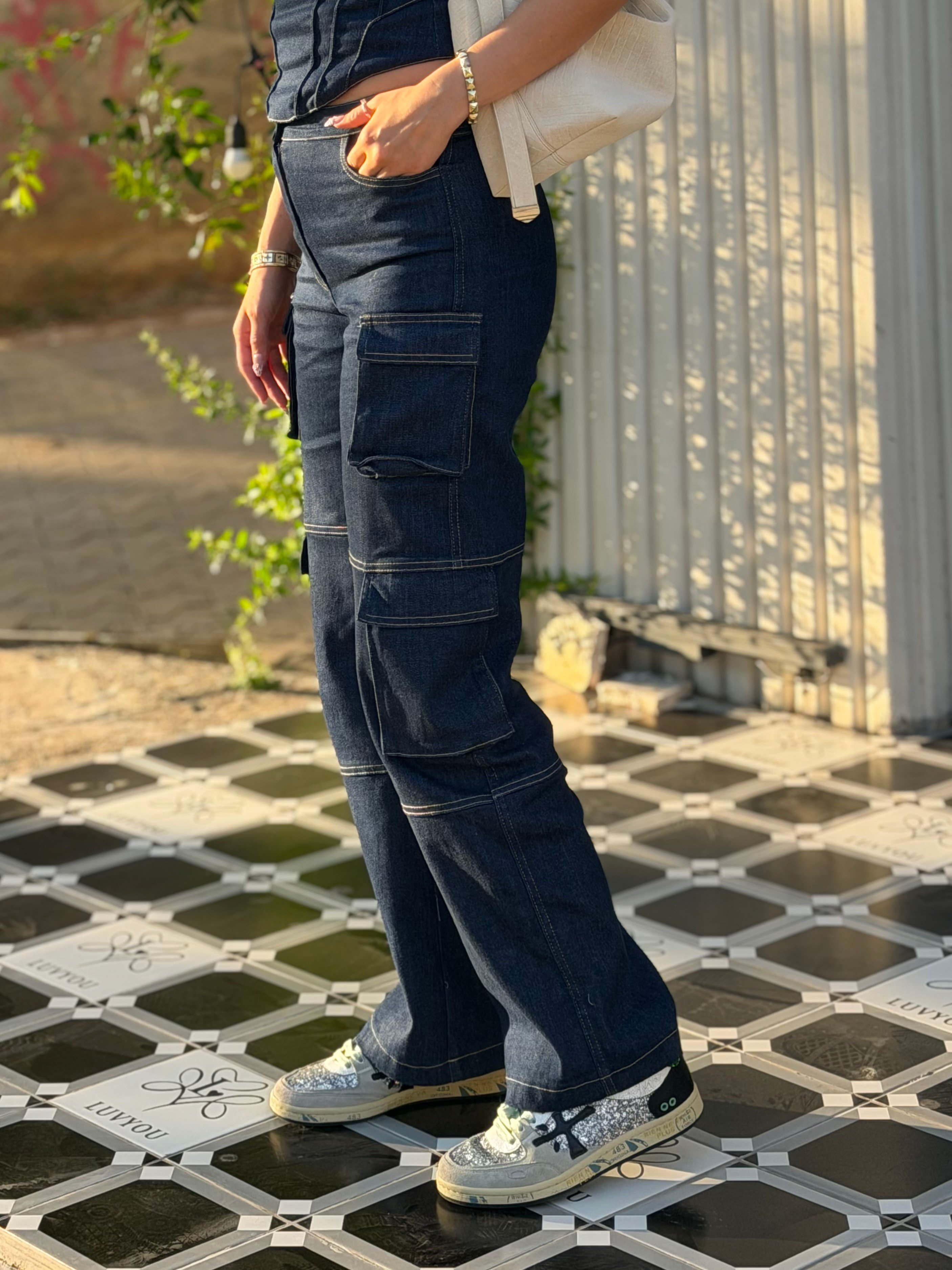 Leon Denim Takım Lacivert