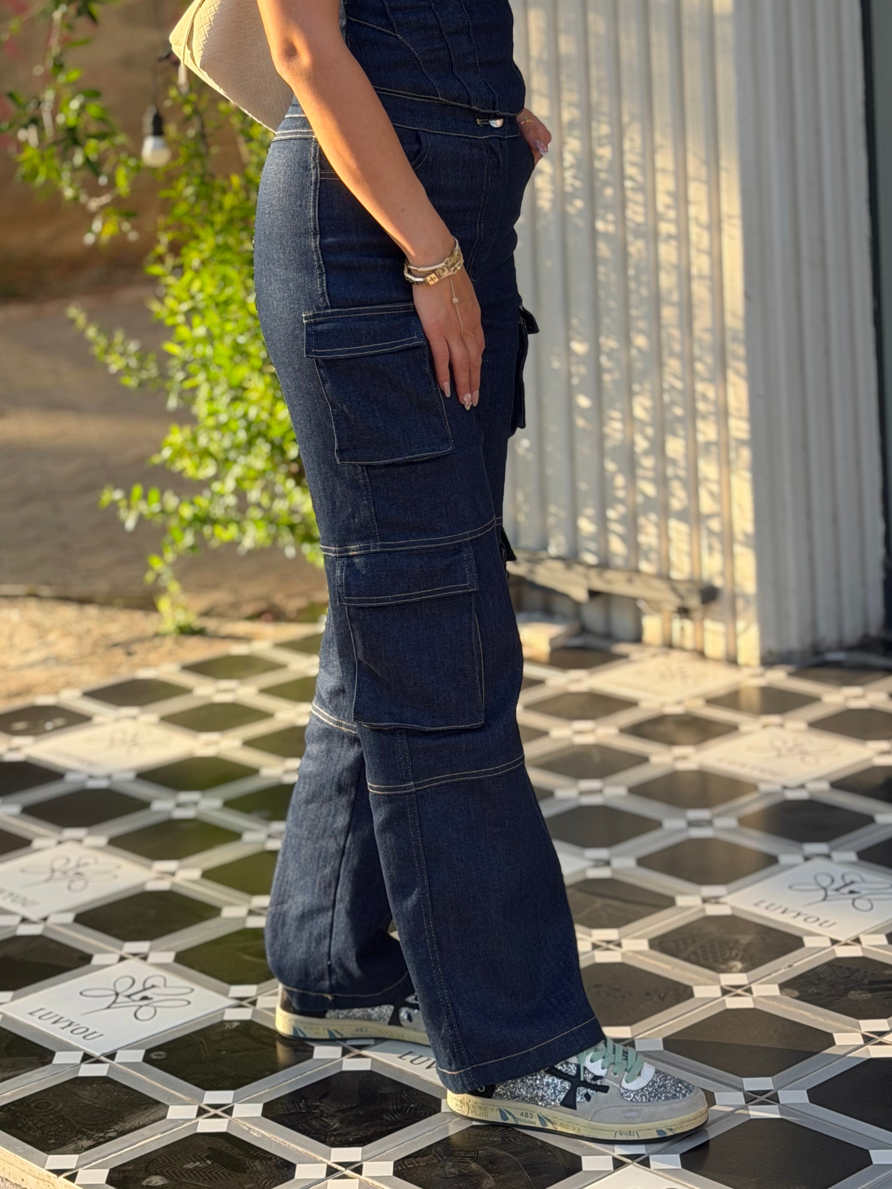 Leon Denim Takım Lacivert