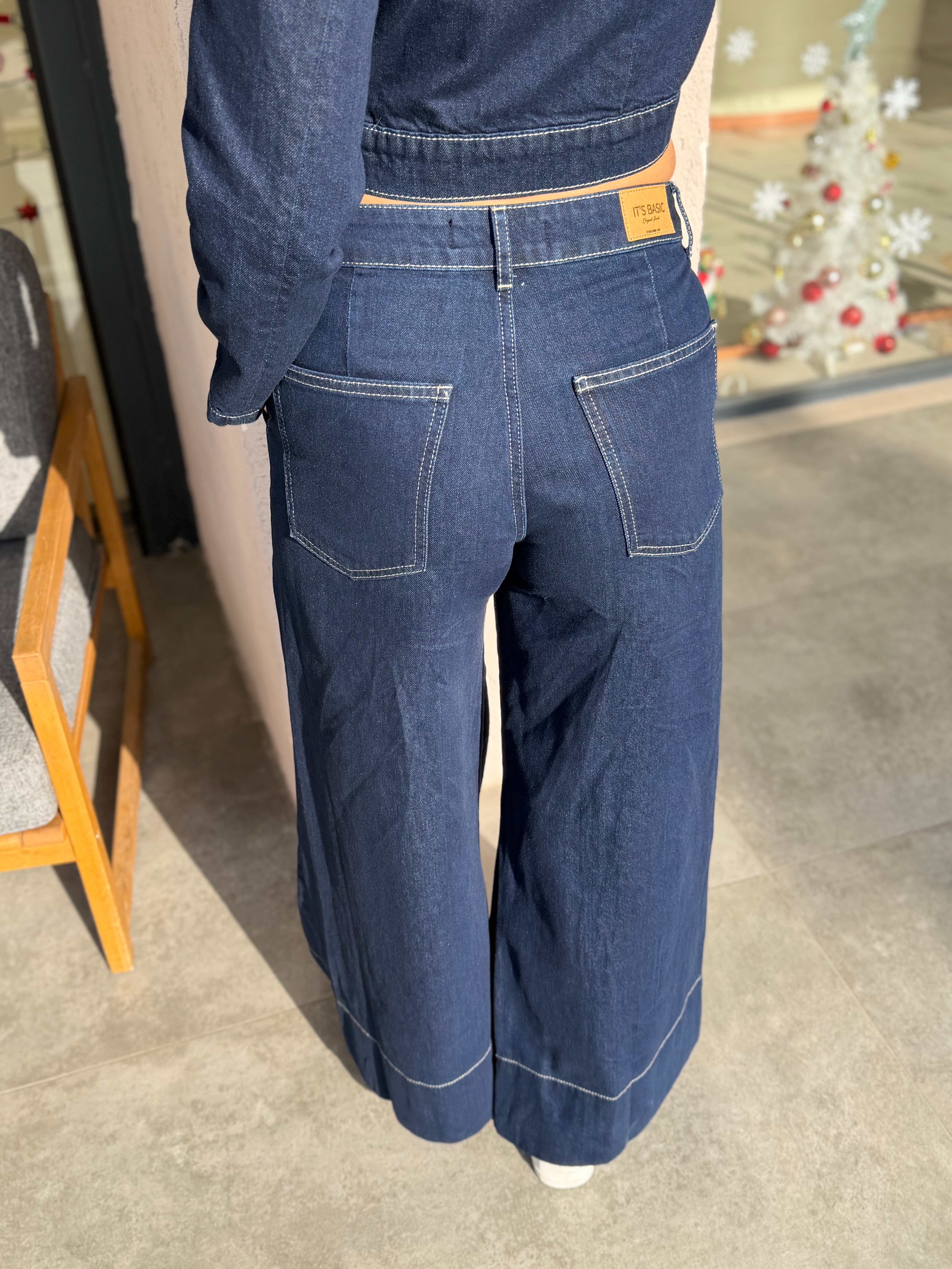 Robert Pileli Denim Pantolon Lacivert