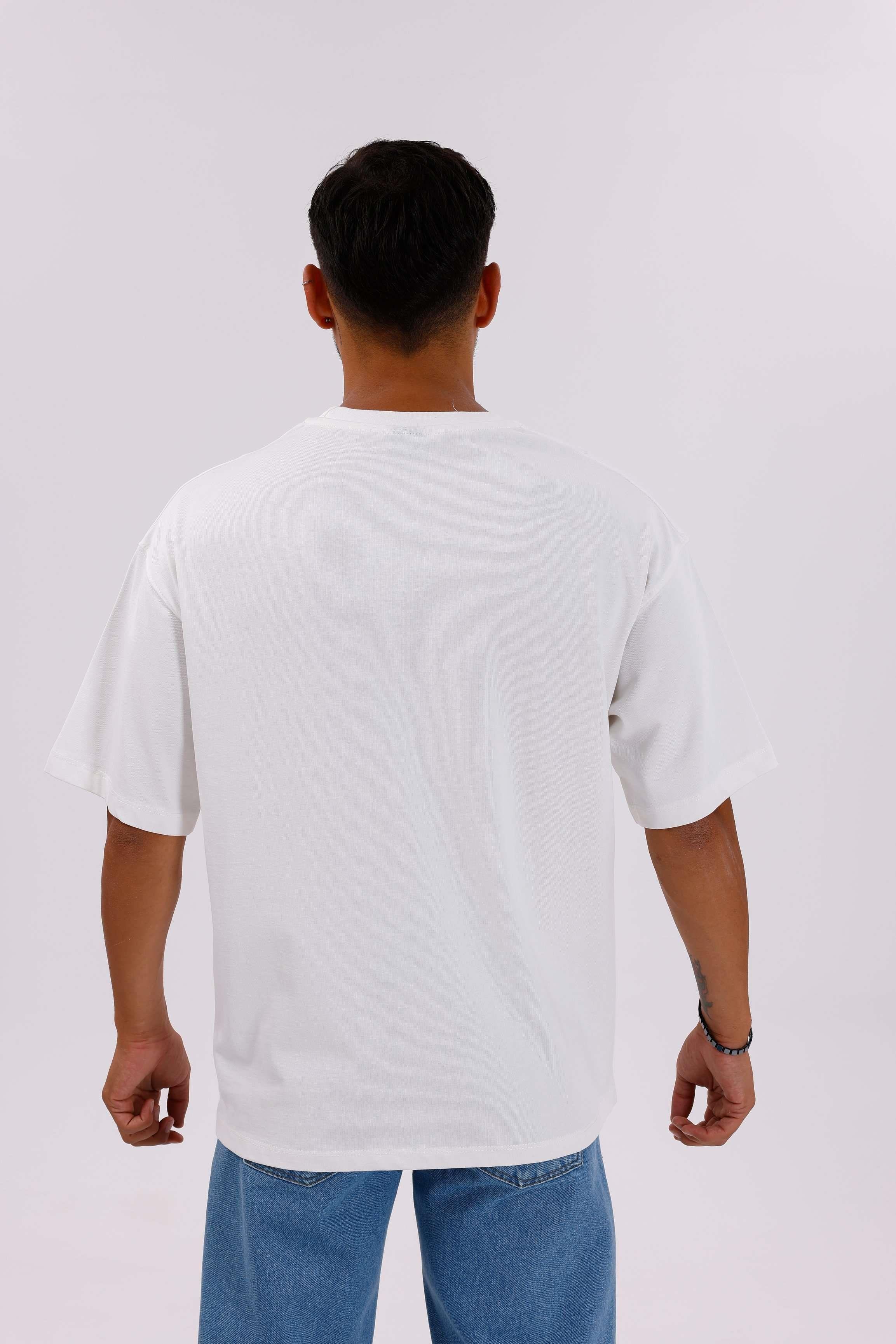 Oversize Basic 30/2 T-Shirt Ekru