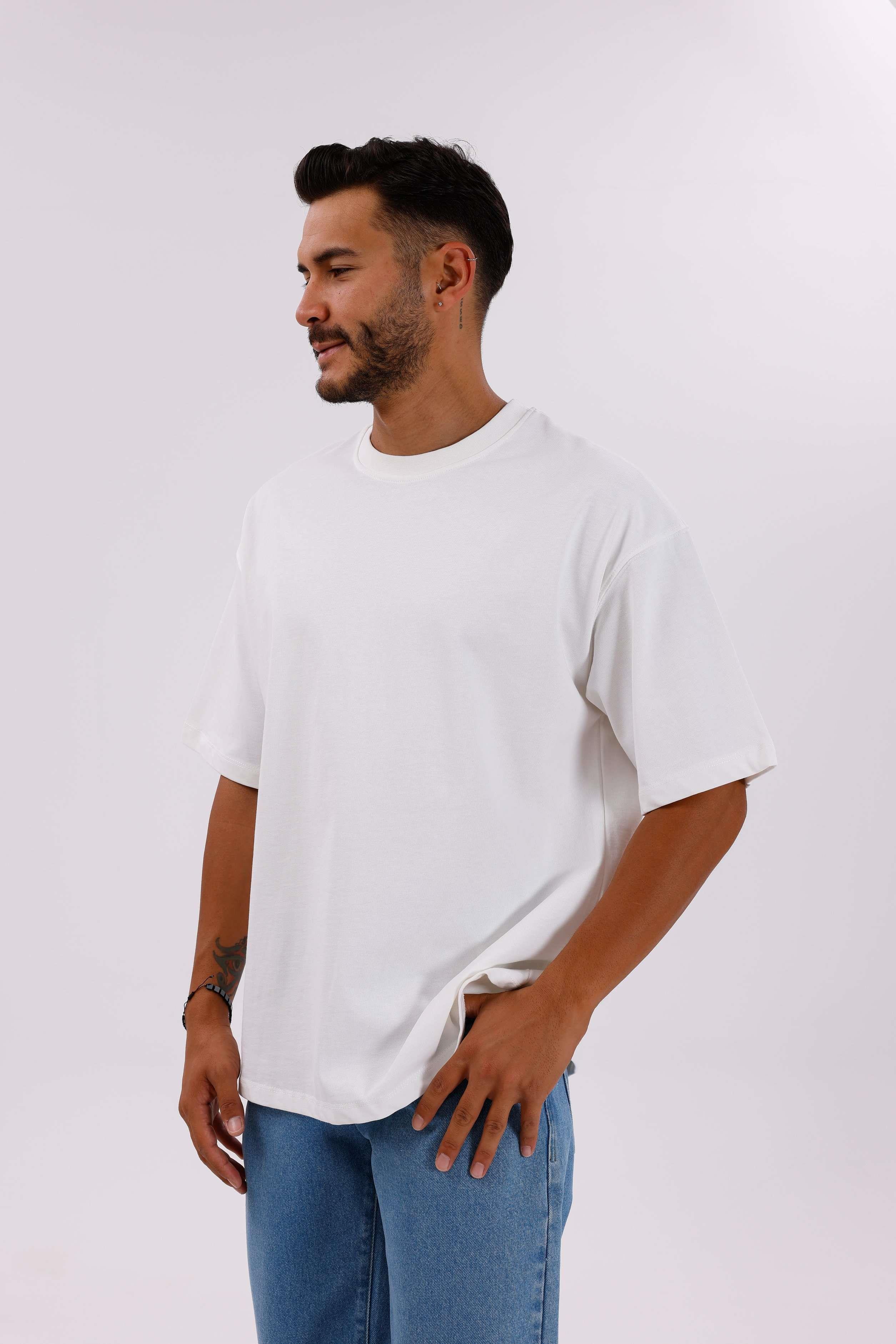 Oversize Basic 30/2 T-Shirt Ekru