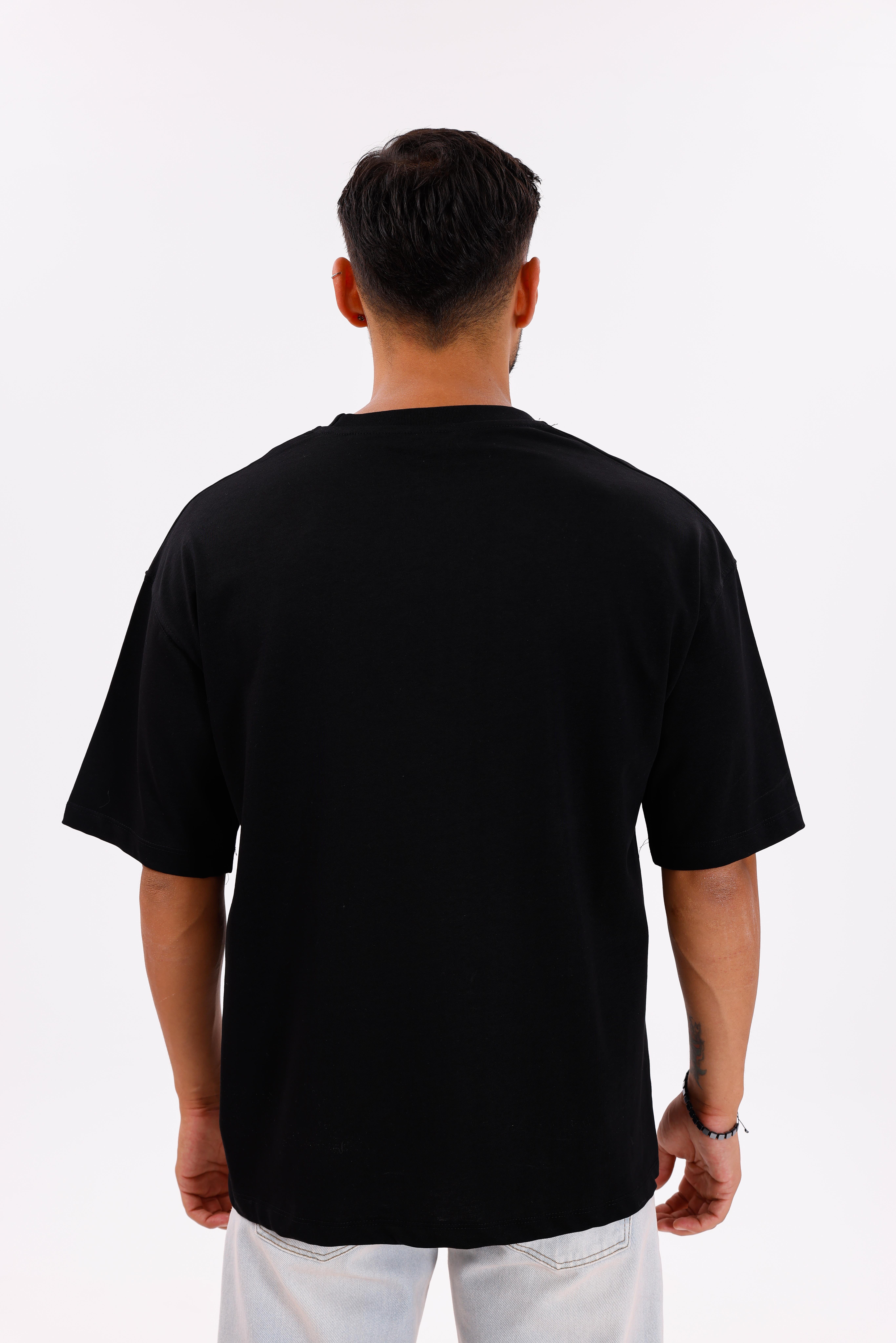 Oversize Basic 30/2 T-Shirt Siyah