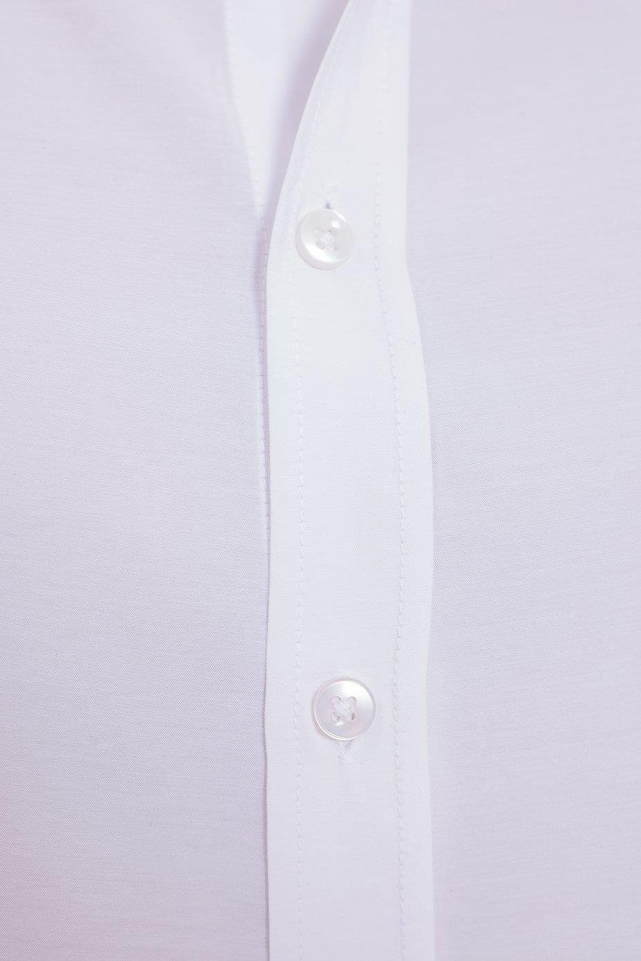 Oversize Modal Gömlek Beyaz