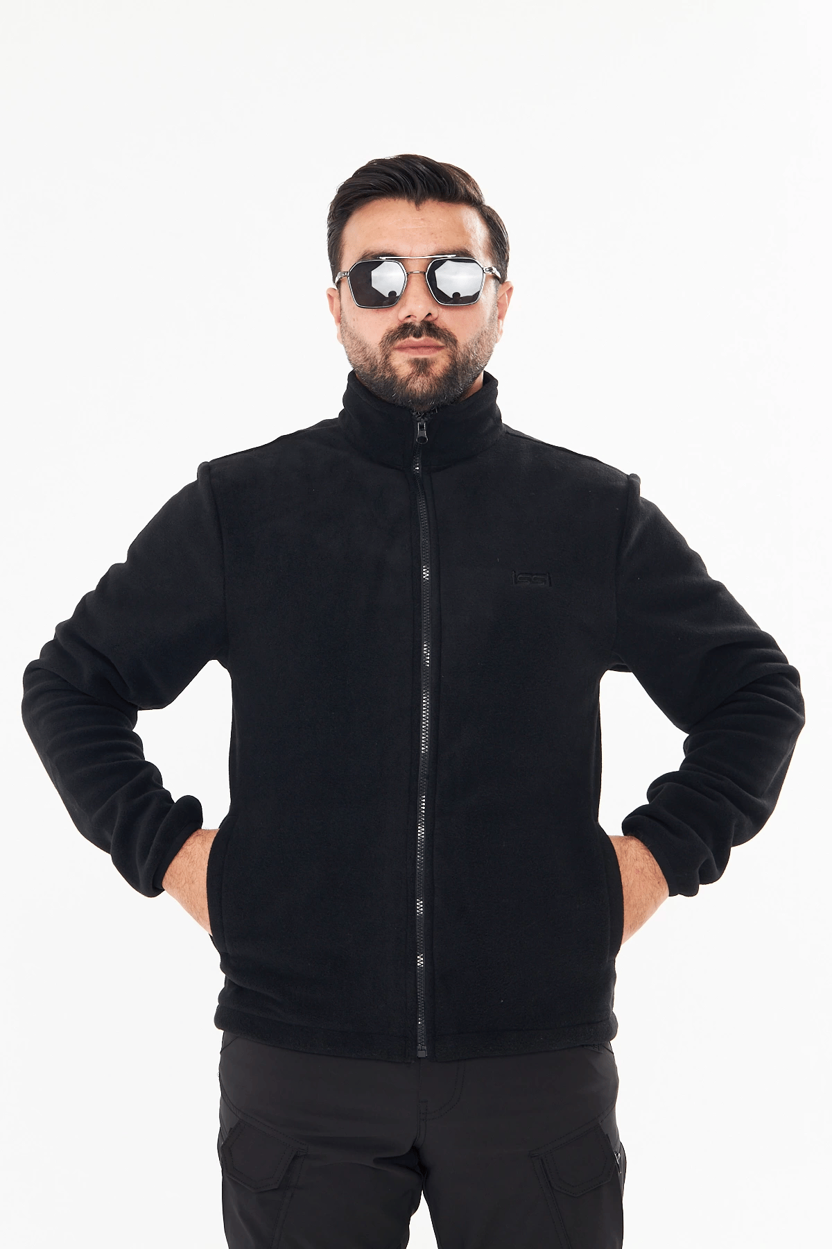 DÜZ POLAR HIRKA SİYAH