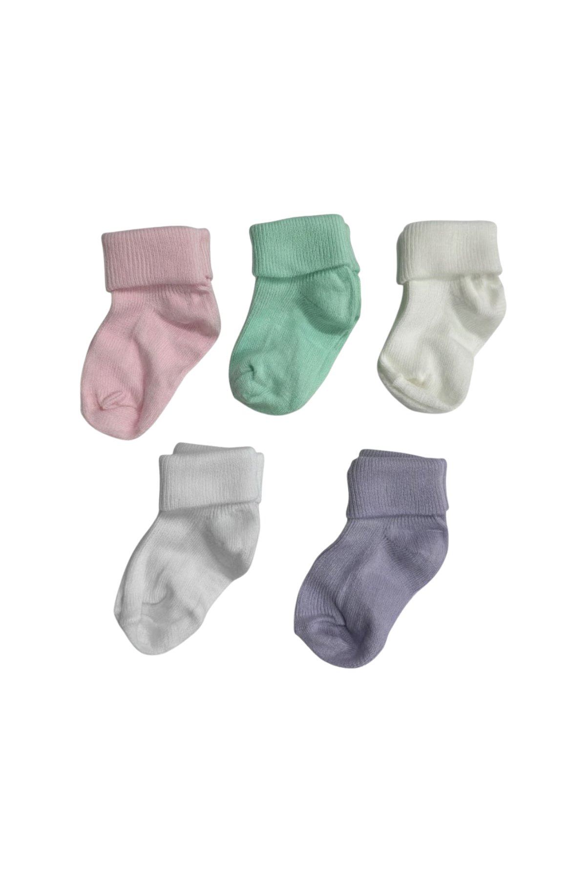 Bebek Çorabı 6'lı Set - Pastel Renkler