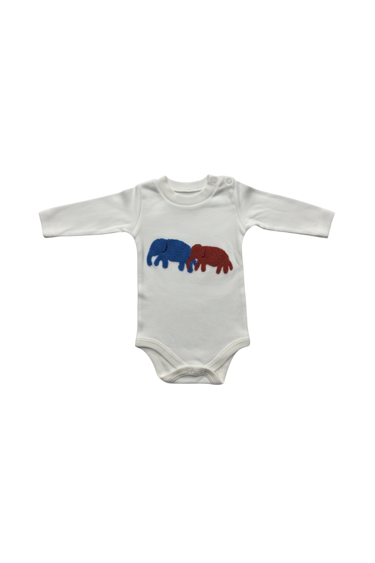 Bebek Erkek 3’lü Takım – Desenli Ceket, Nakışlı Body ve Pantolon