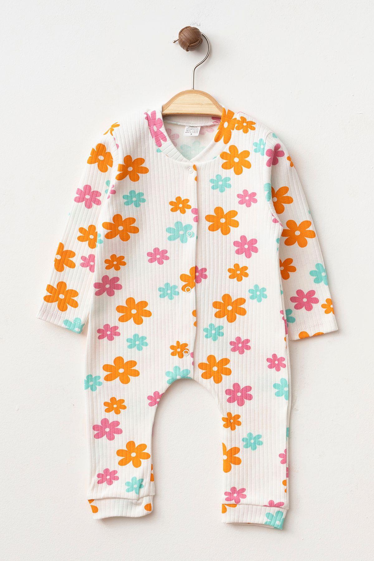 Çiçek Desenli Tulum 