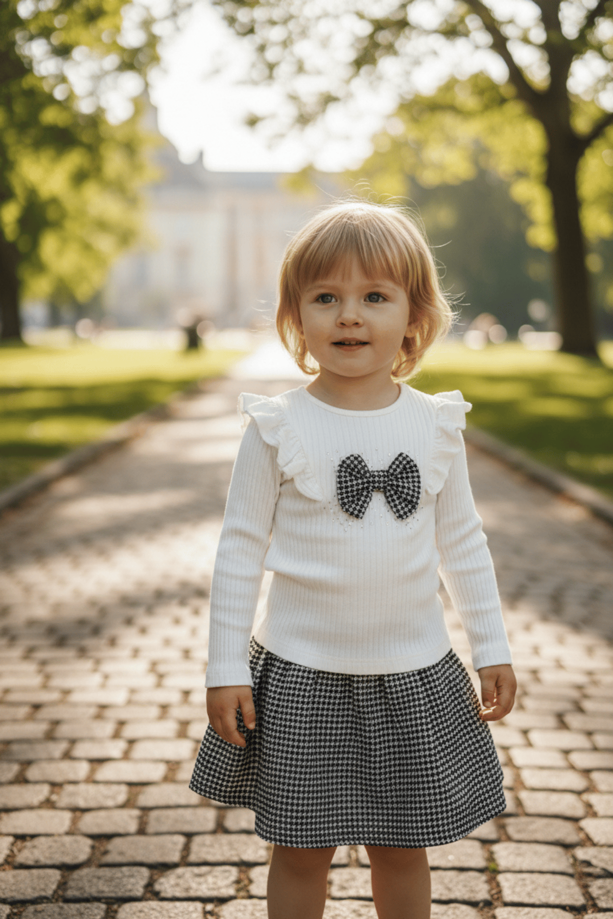 Fiyonklu Taşlı Etekli Takım