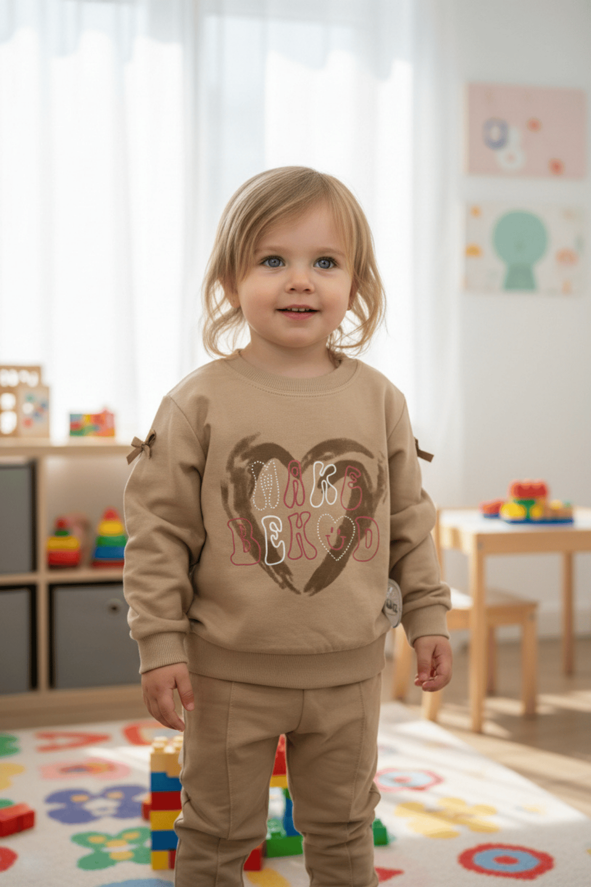 Kız Çocuk 2'li Eşofman Takımı