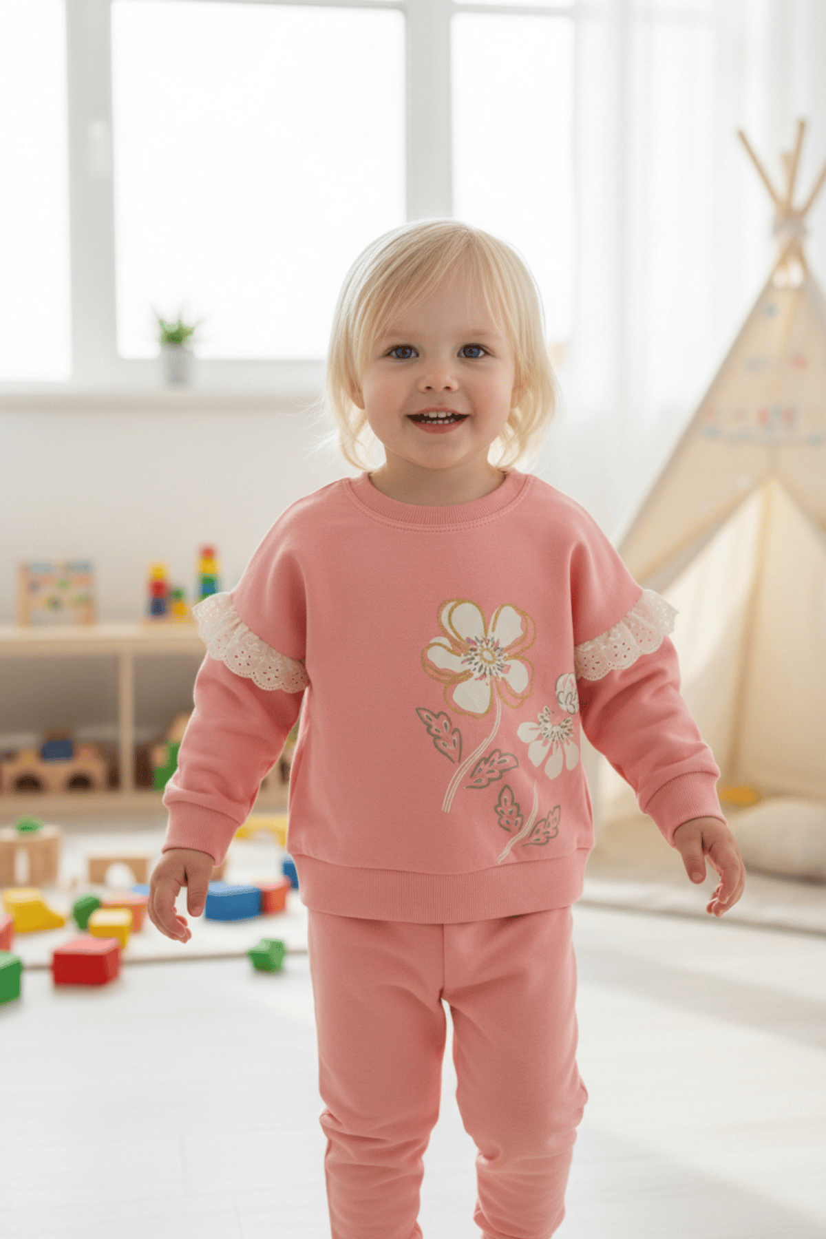 Kız Çocuk 2'li Eşofman Takımı