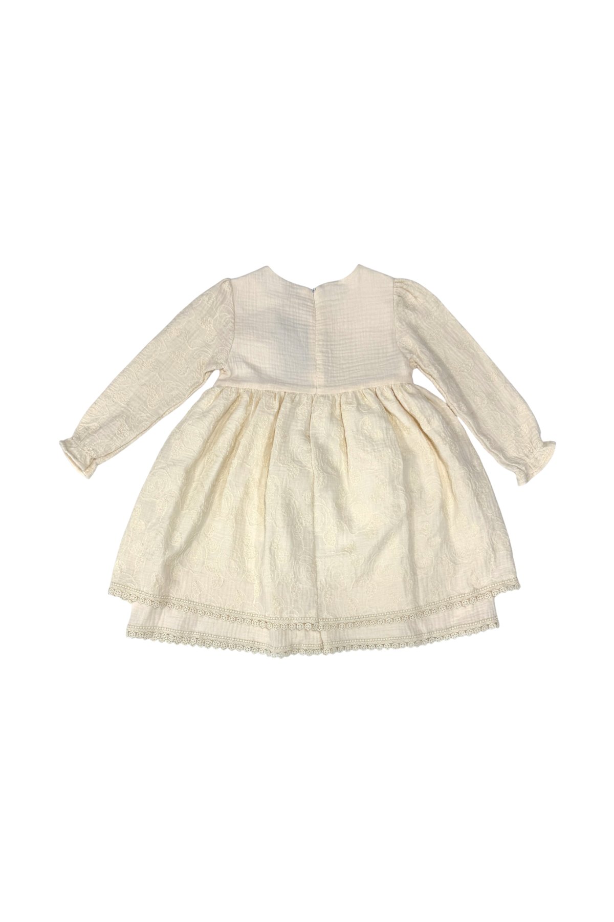 Muslin Çiçekli Kız Çocuk Elbise