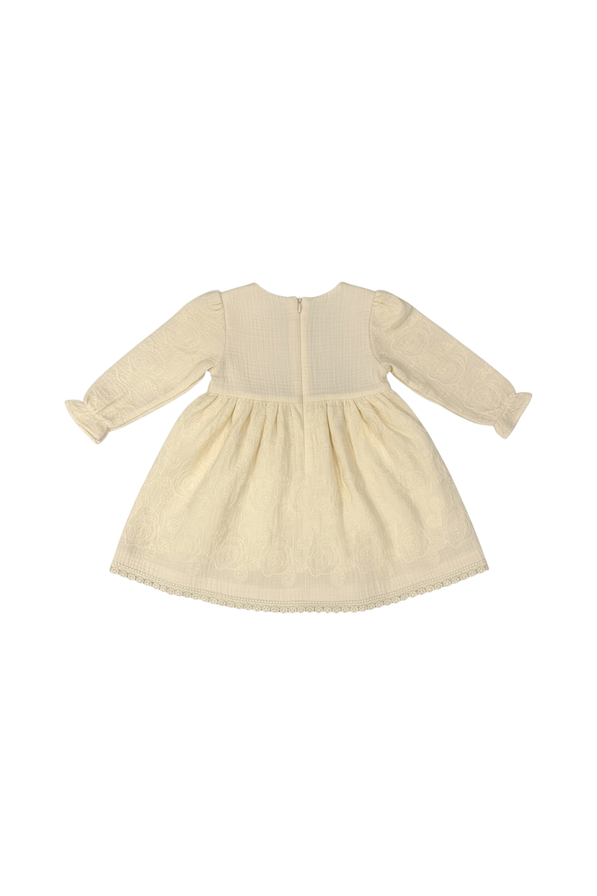 Muslin Çiçekli Kız Çocuk Elbise