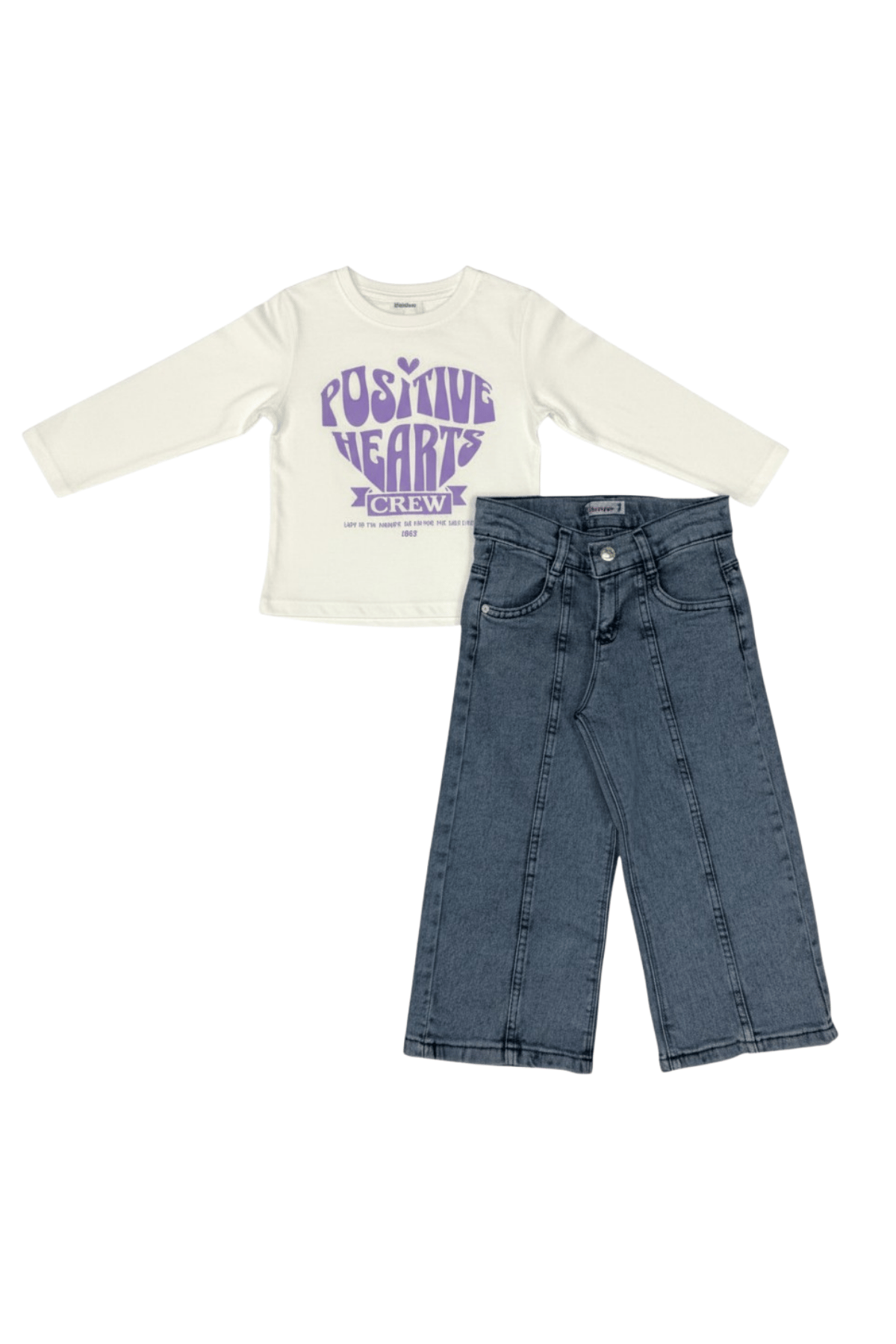 Papatya Desenli Kız Takım