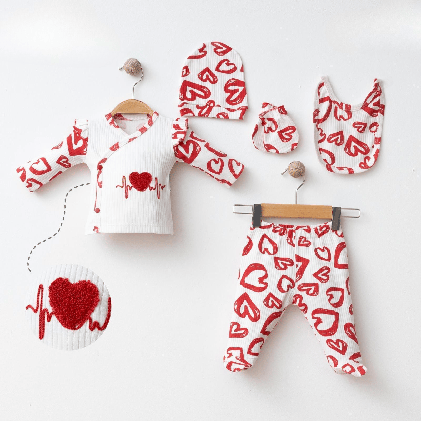 Ritimli Kalpli 5'li Set