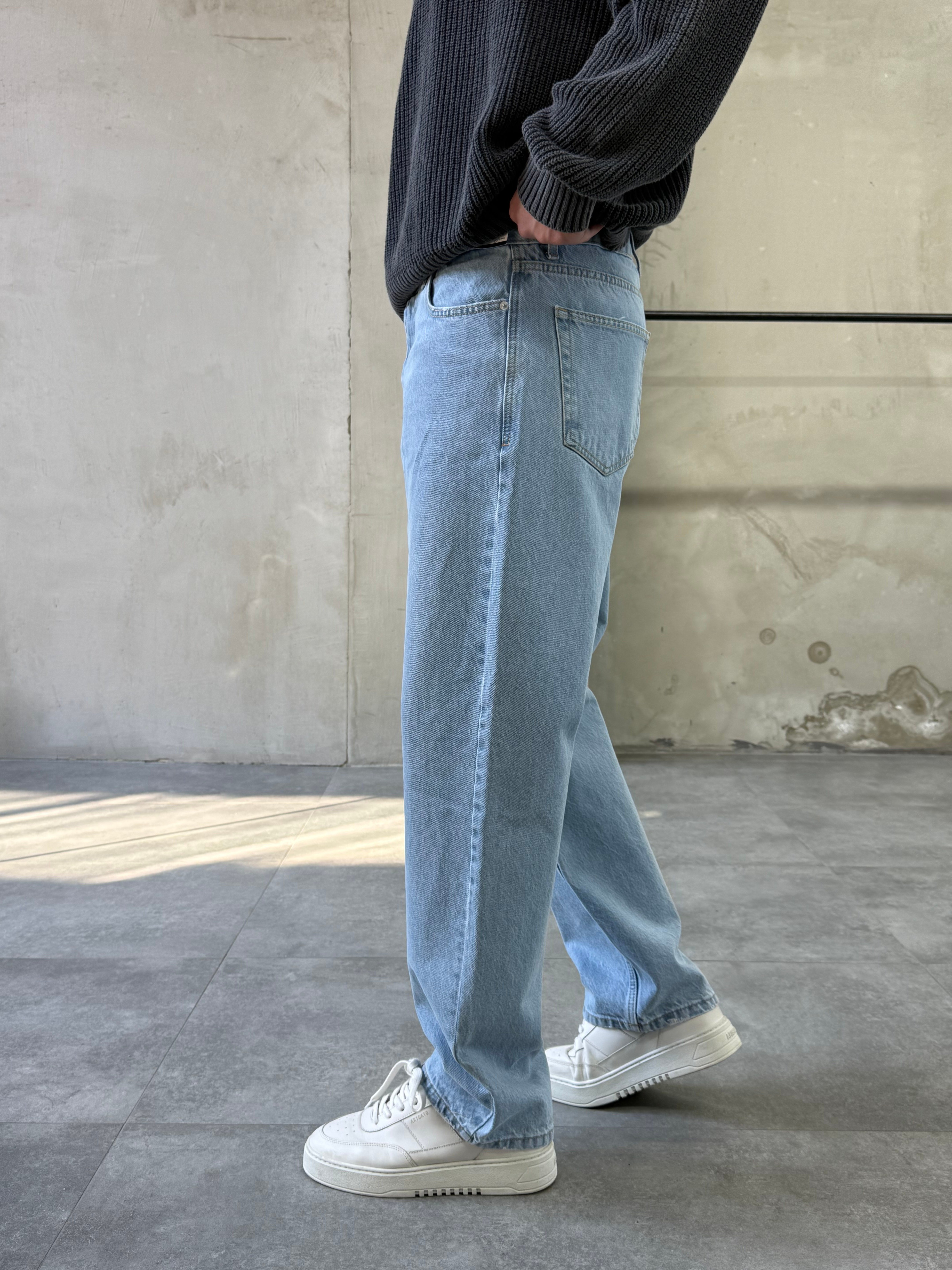 Basic Mavi Baggy Jean