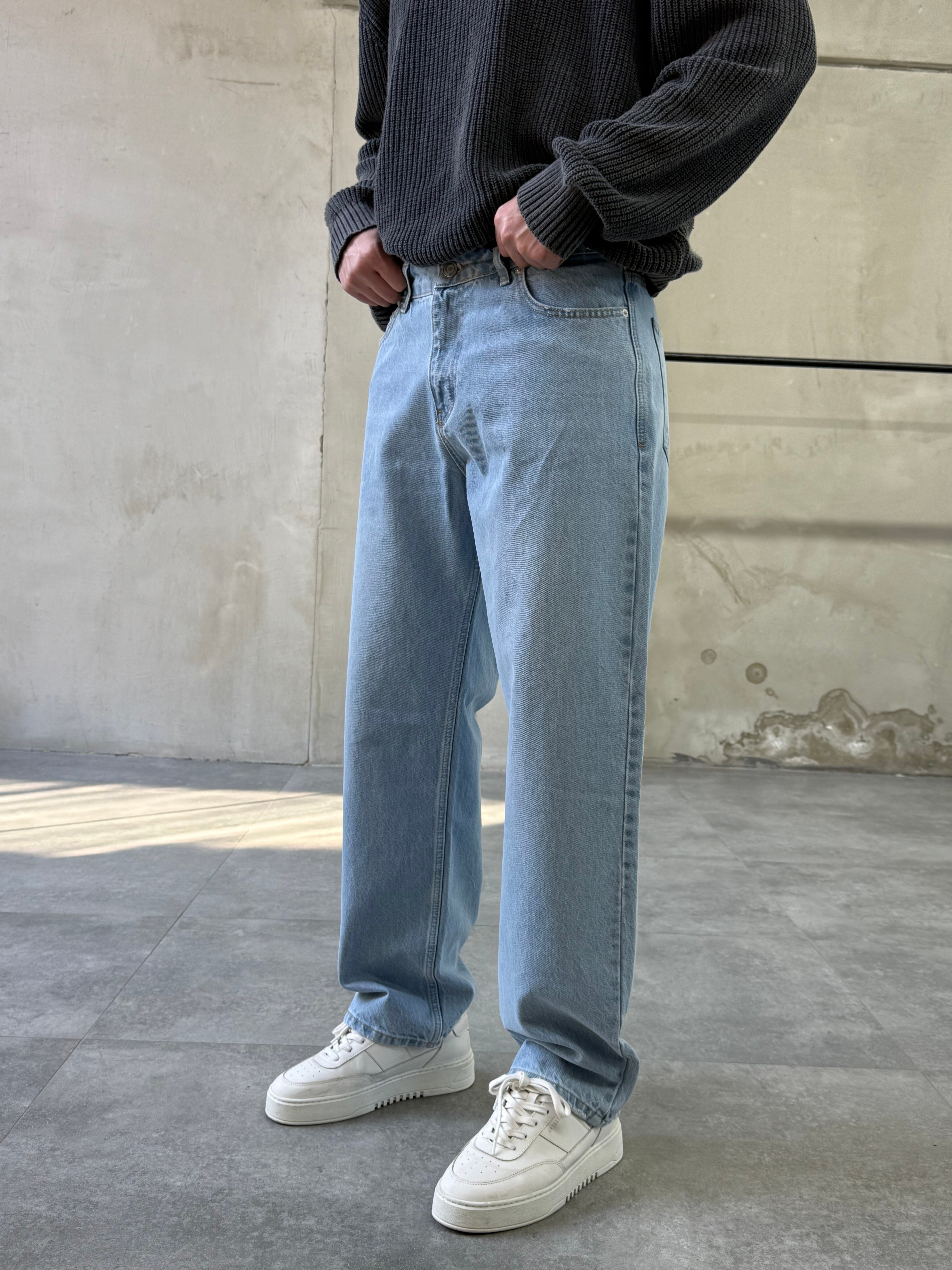 Basic Mavi Baggy Jean
