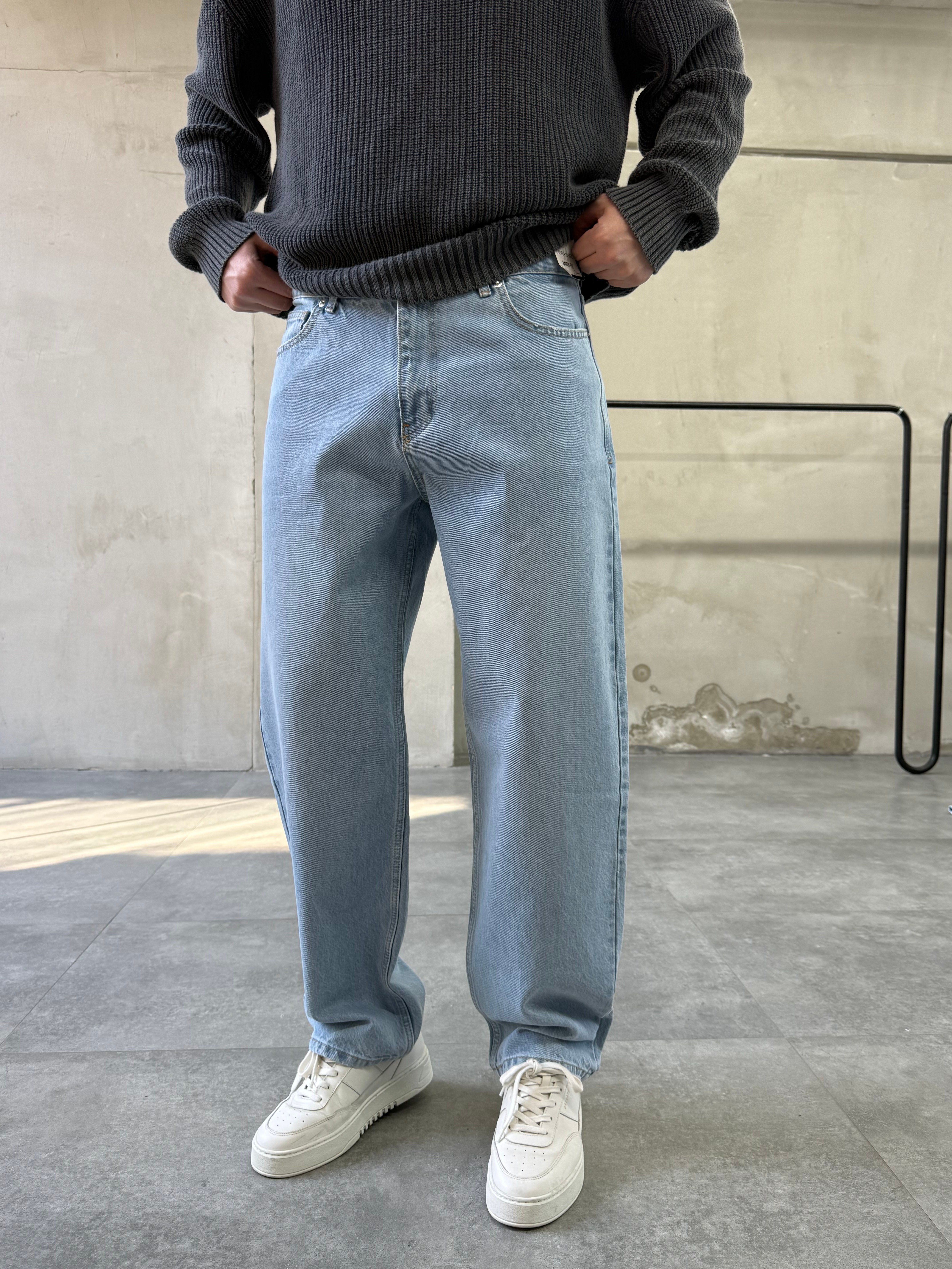 Basic Mavi Baggy Jean