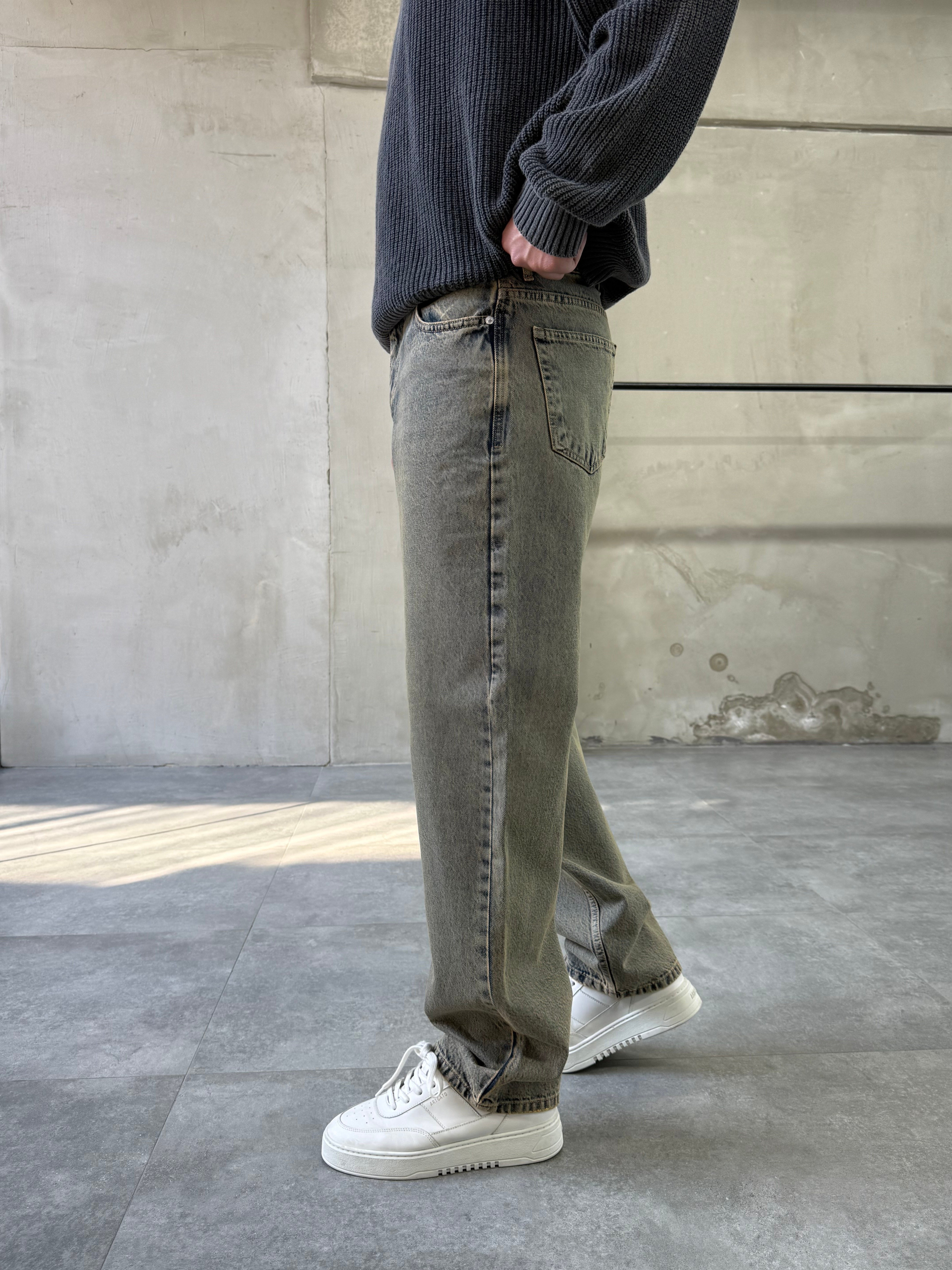 Basic Tint Yıkamalı Baggy Jean