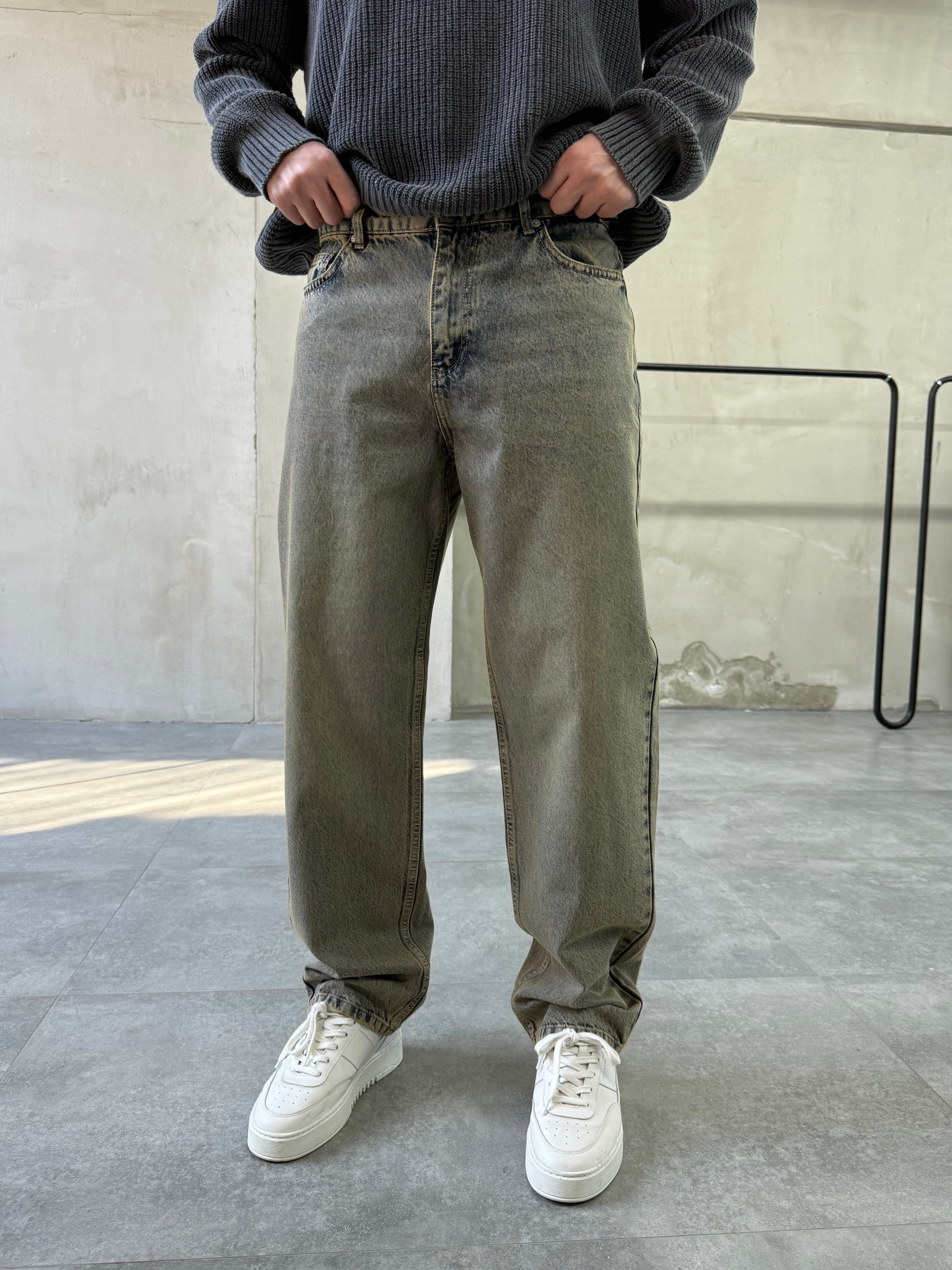 Basic Tint Yıkamalı Baggy Jean