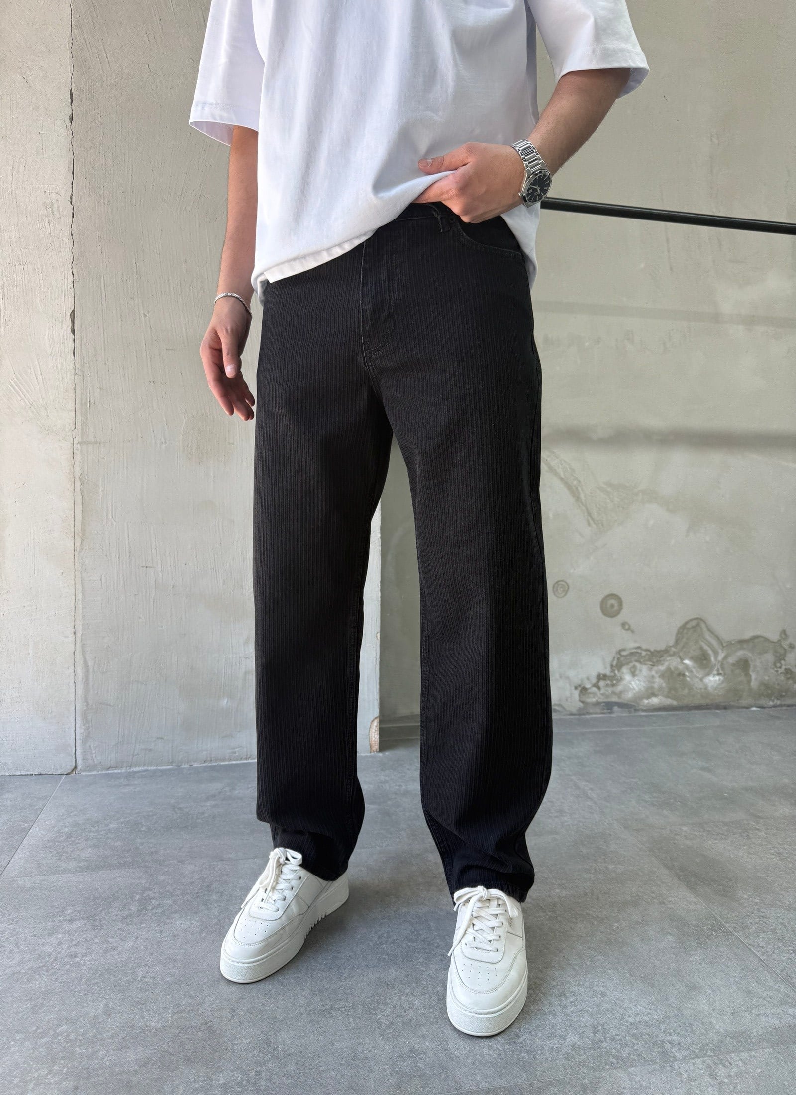 Espiga Siyah  Baggy Jean