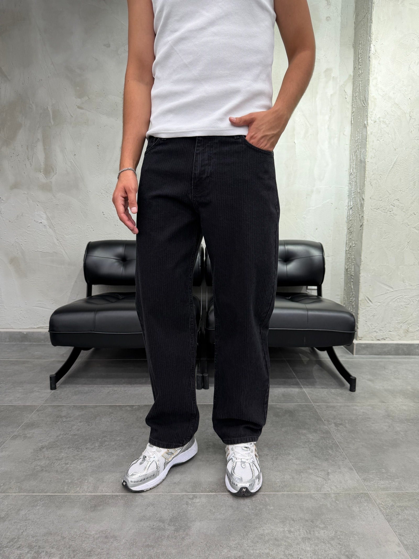 Espiga Siyah  Baggy Jean