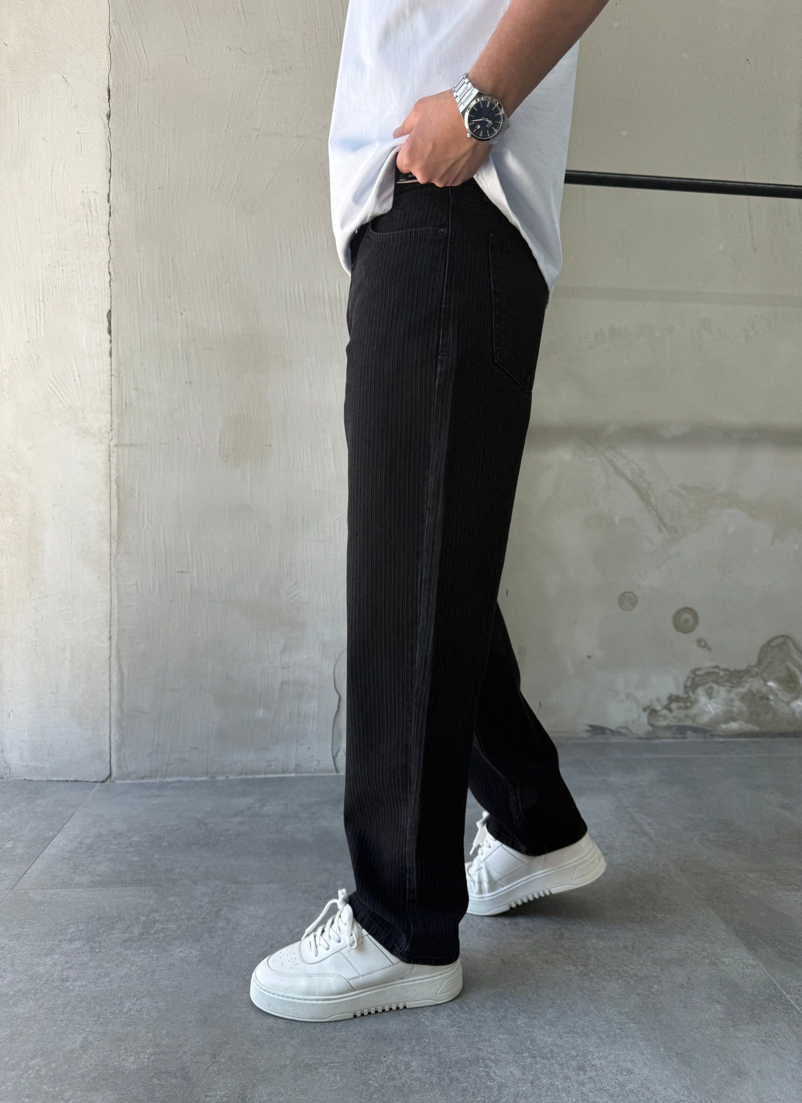 Espiga Siyah  Baggy Jean